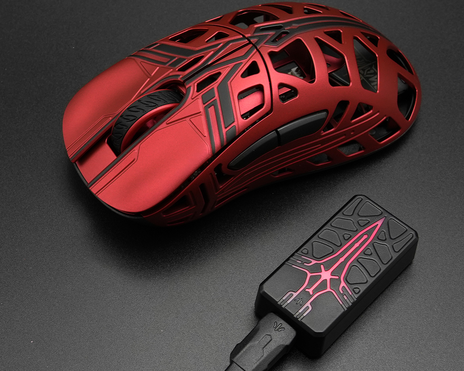 WLMouse Sword X 8K Wireless Gaming Mouse - Red [Omron Opticals 