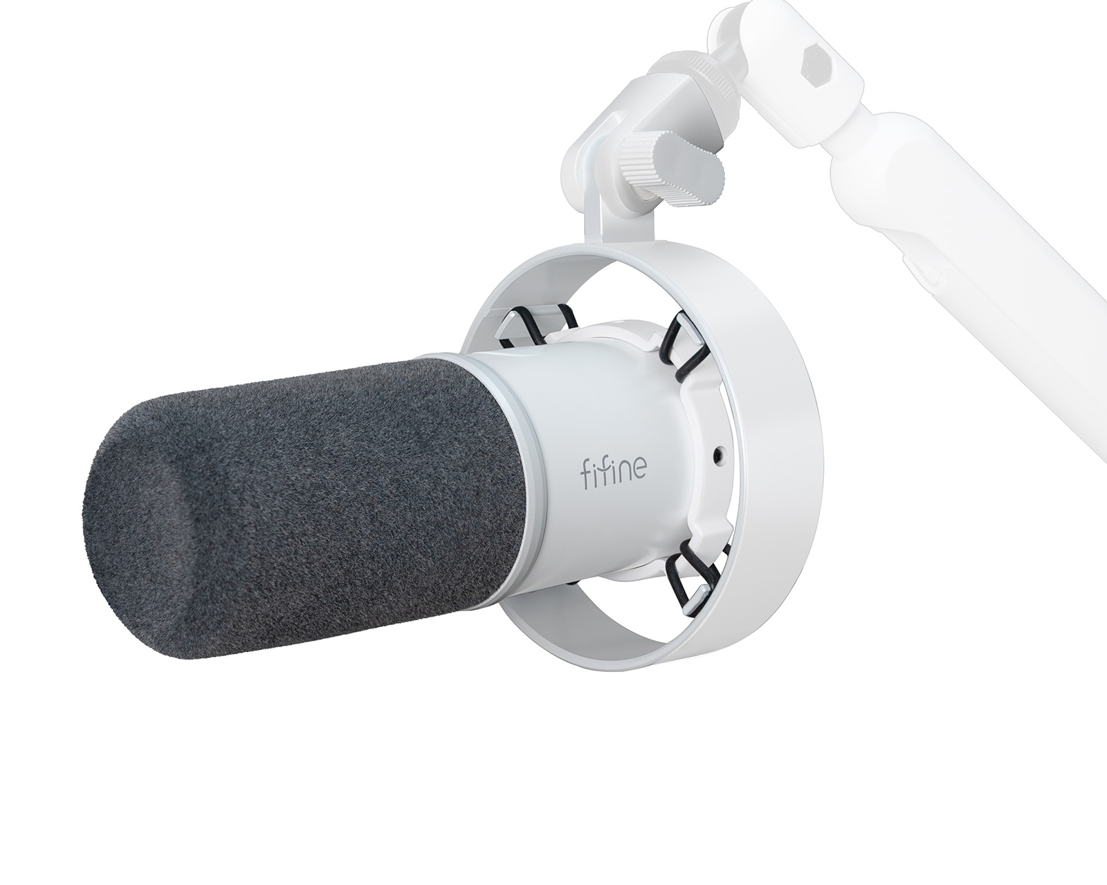 Fifine K688 USB/XLR Microphone - Dynamic Mic - White