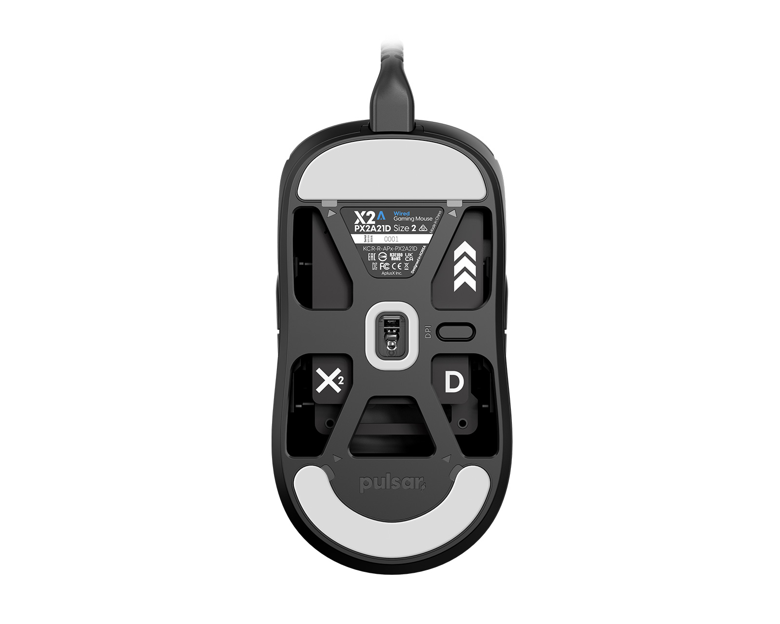 Pulsar X2A Medium Wired Gaming Mouse - Black - MaxGaming.com
