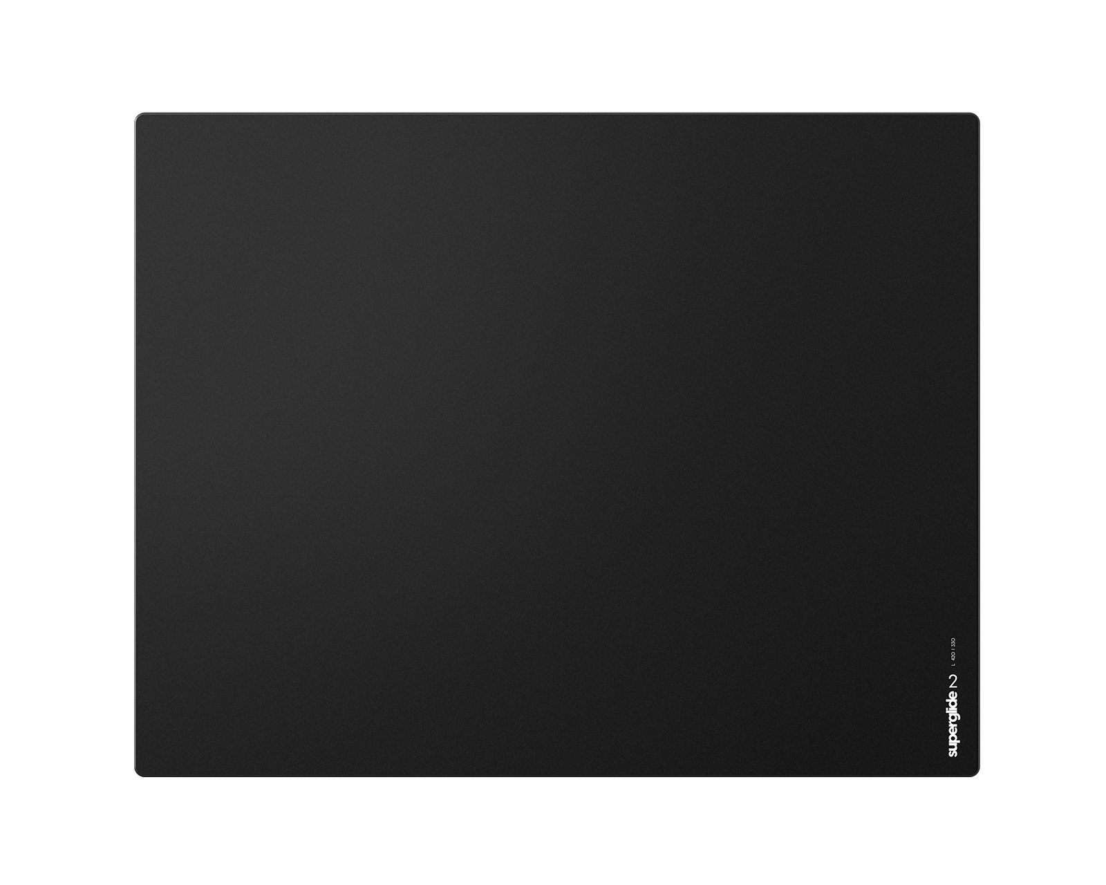 Superglide Glass Mousepad v2 - L - Black - MaxGaming.com