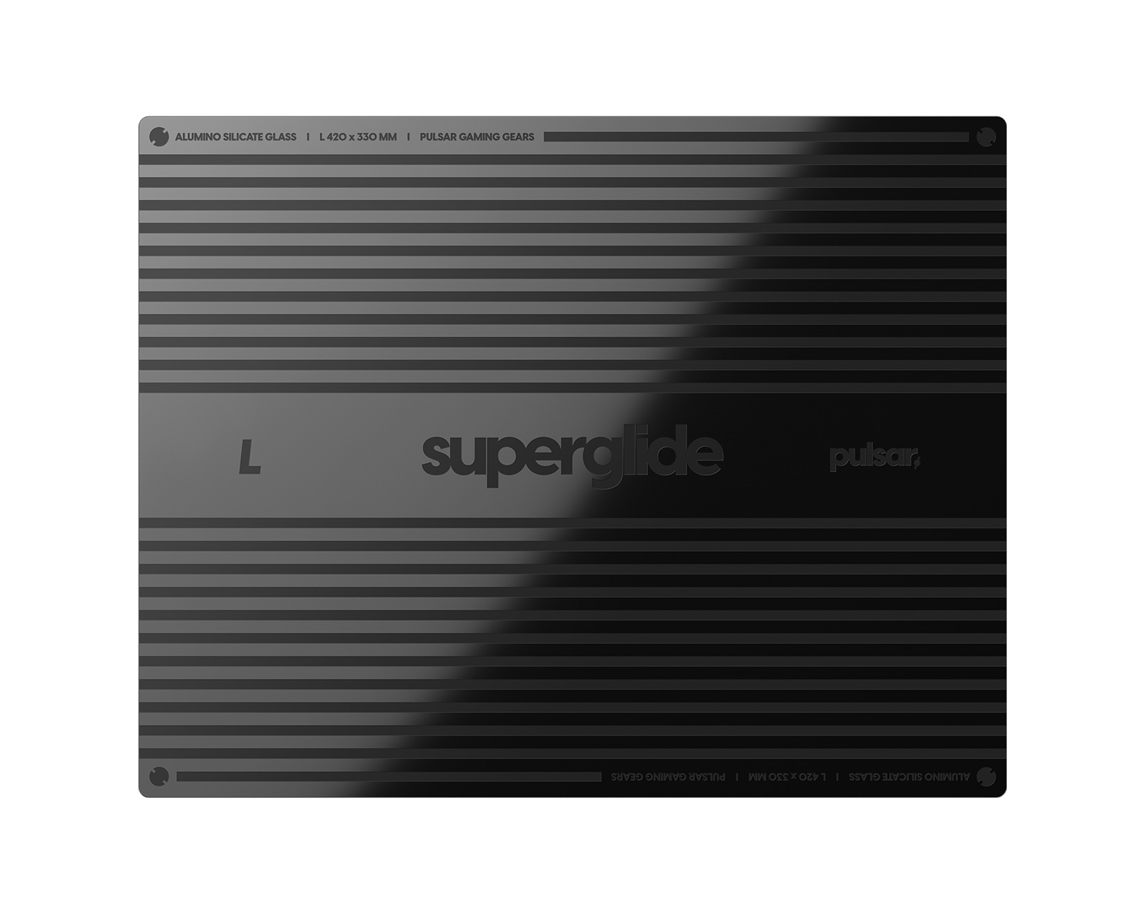 マウス・トラックボール Superglide2 Glass Mousepad black XL Superglide Glass Mousepad v2 - L - Black - MaxGaming.com
