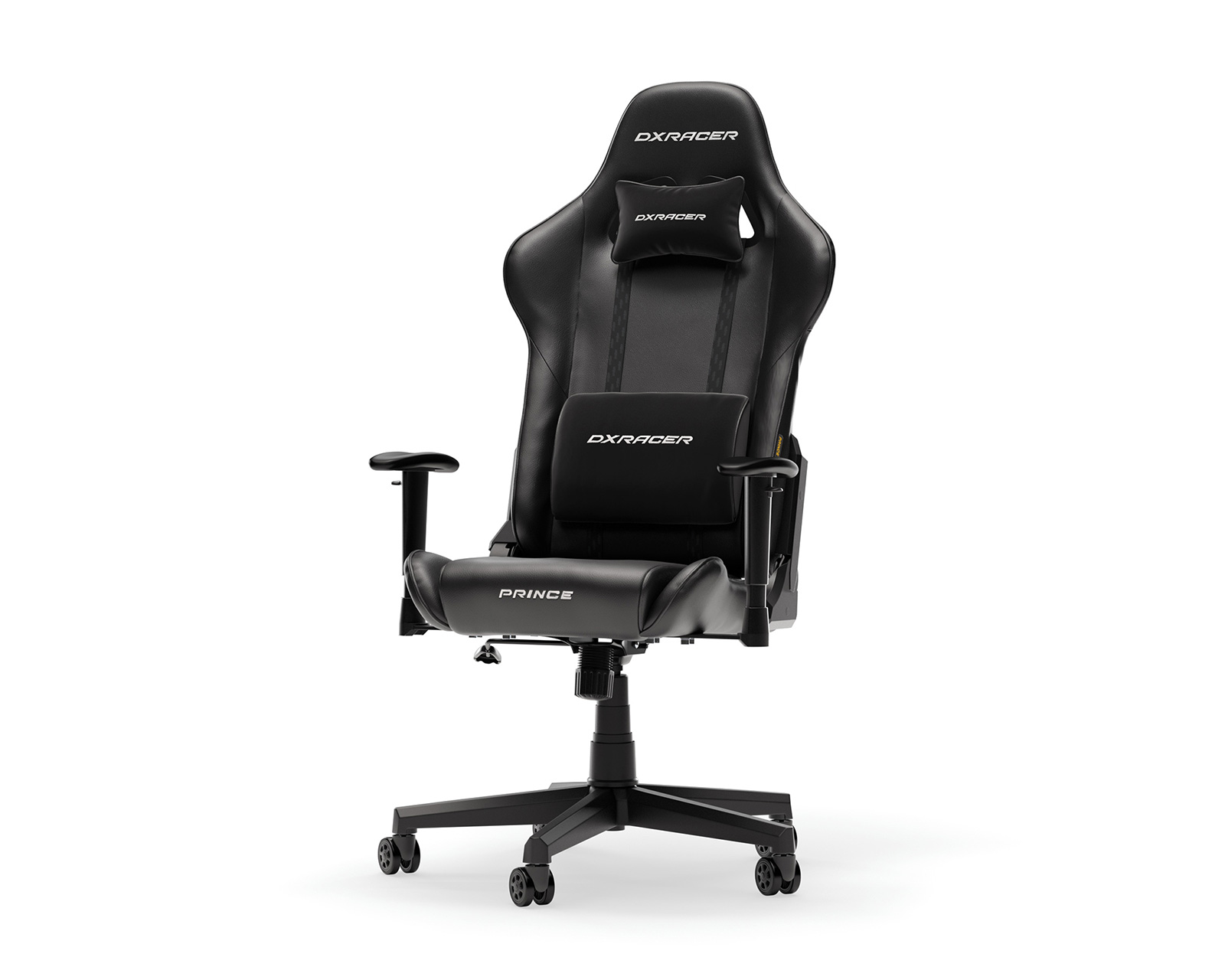 DXRacer PRINCE L Black PVC Leather - MaxGaming.com