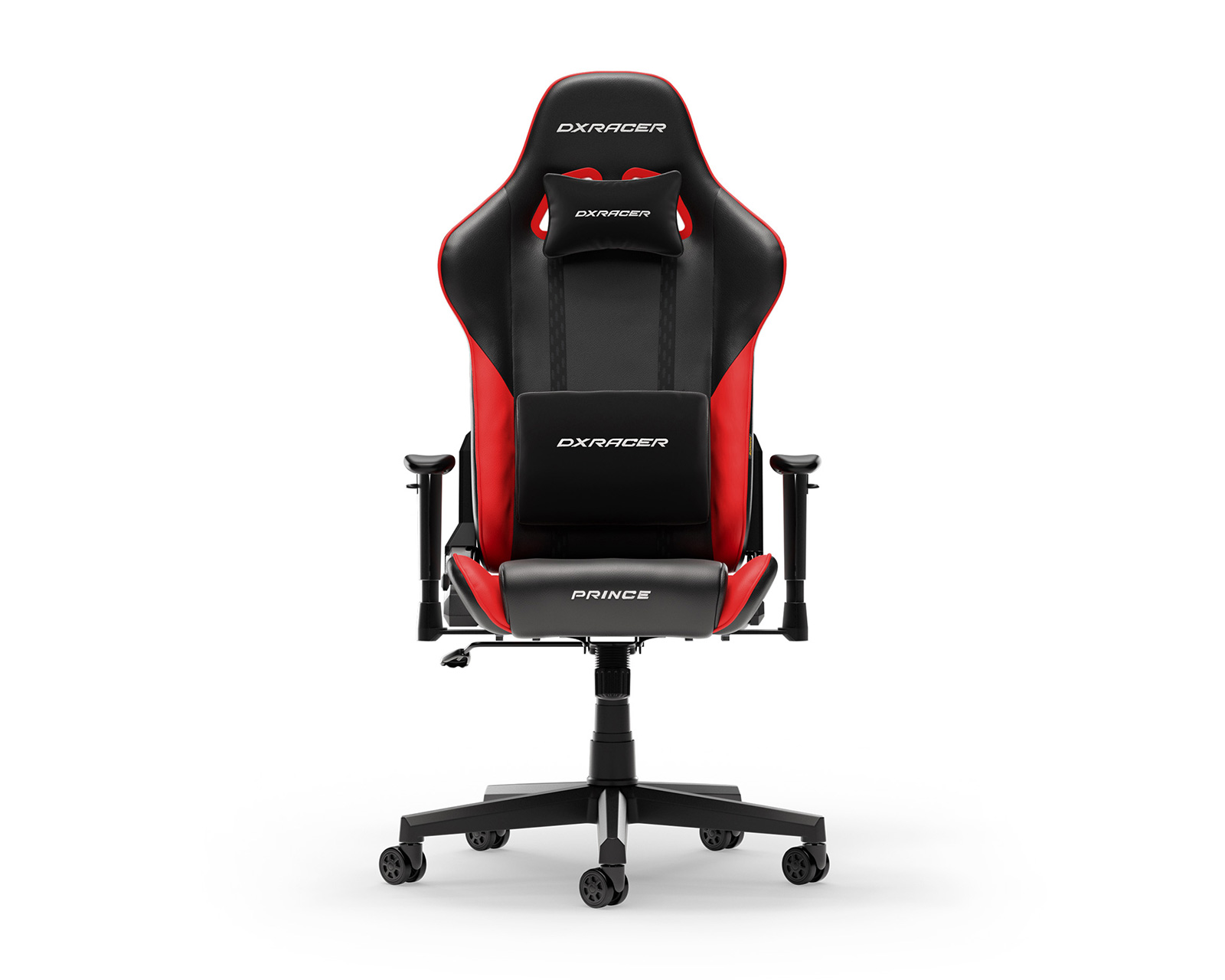 DXRacer PRINCE L Black & Red PVC Leather - MaxGaming.com