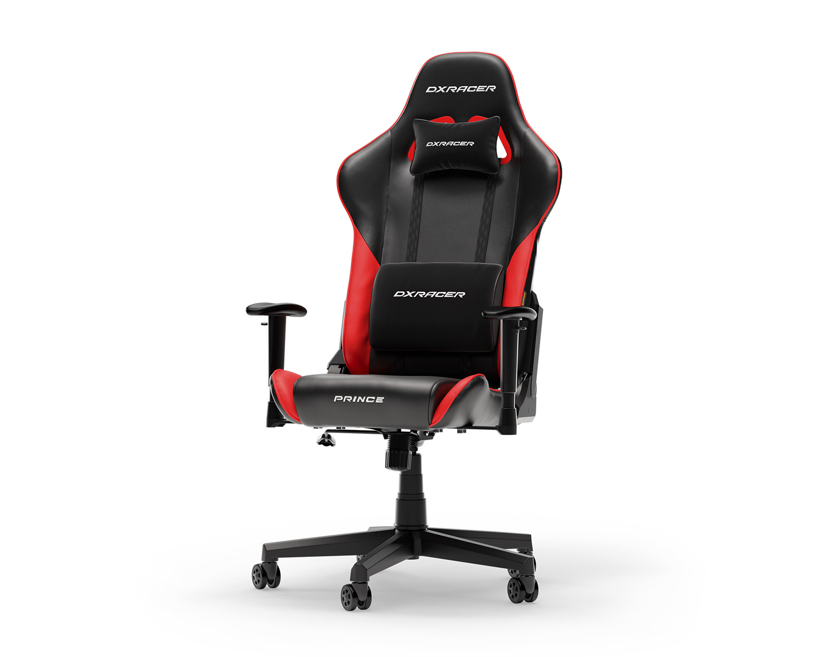DXRacer PRINCE L Black & Red PVC Leather - MaxGaming.com