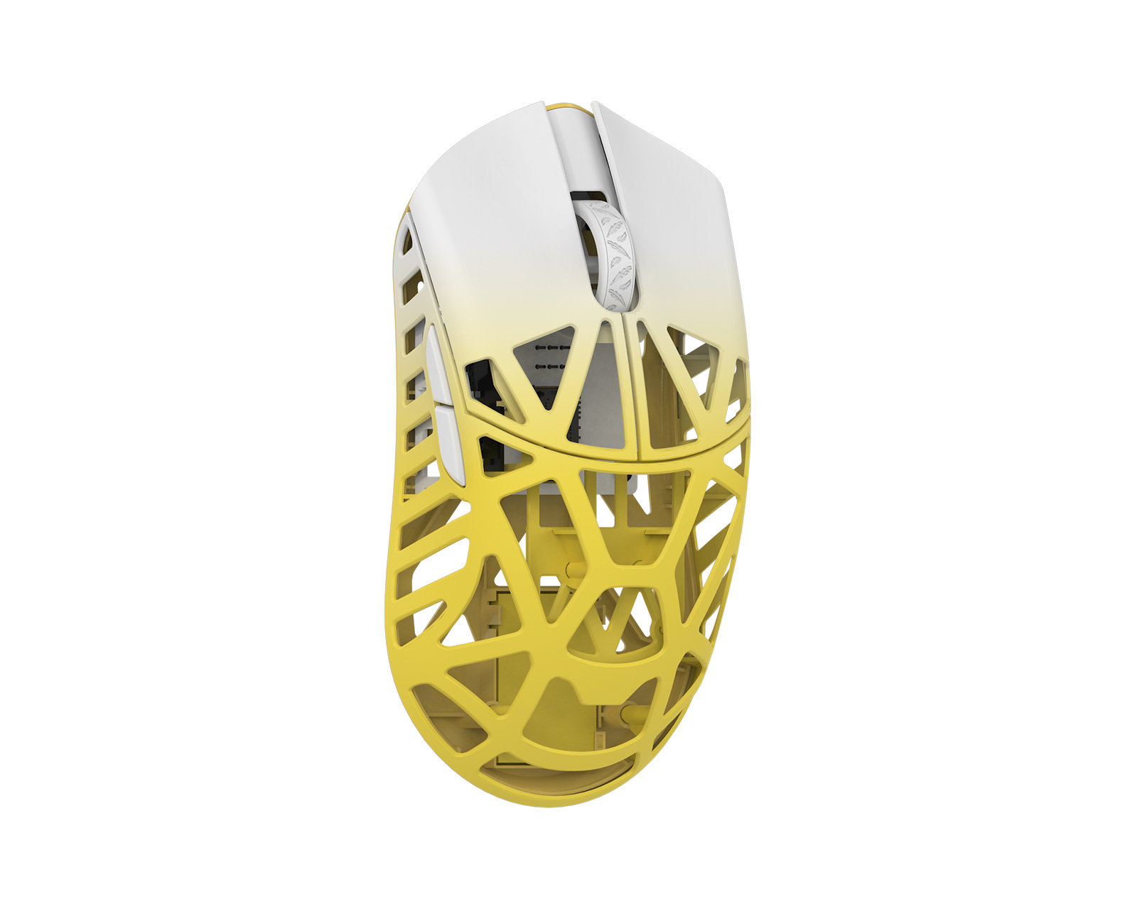 WLMouse BEAST X Max Wireless Gaming Mouse - White/Yellow [TTC