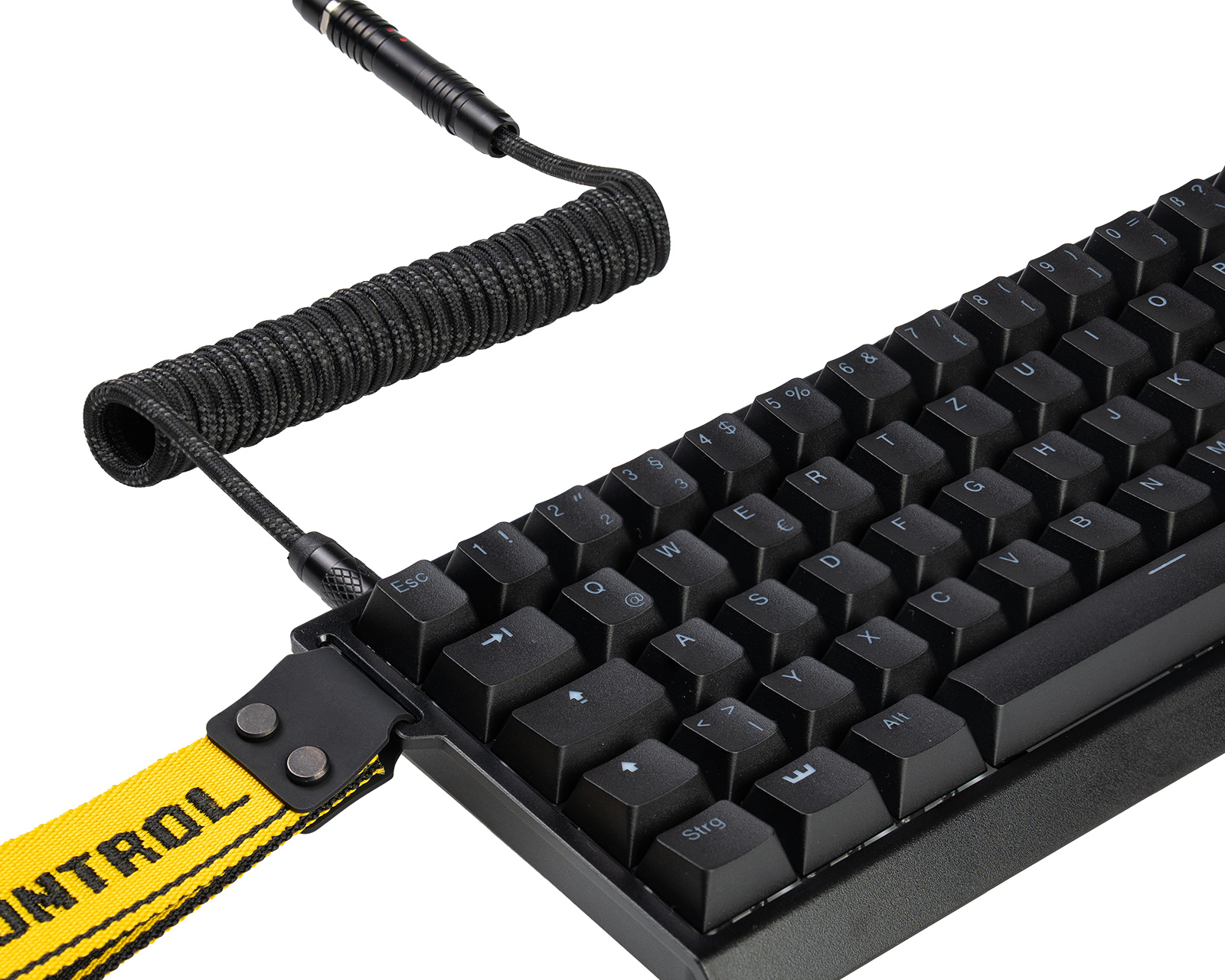 Wooting Detachable USB-C Coiled/Straight Cable Set - Stealth Wooting Detachable USB-C Coiled/Straight Cable Set - Stealth