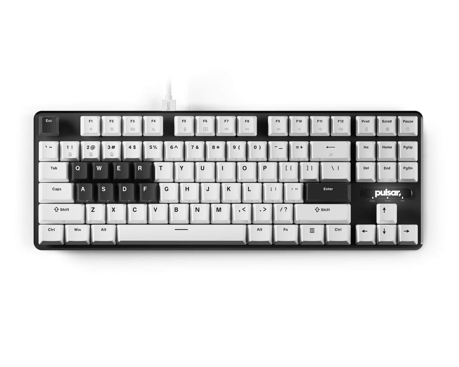 Pulsar PCMK 2 HE TKL Mechanical Keyboard ANSI - White - MaxGaming.com