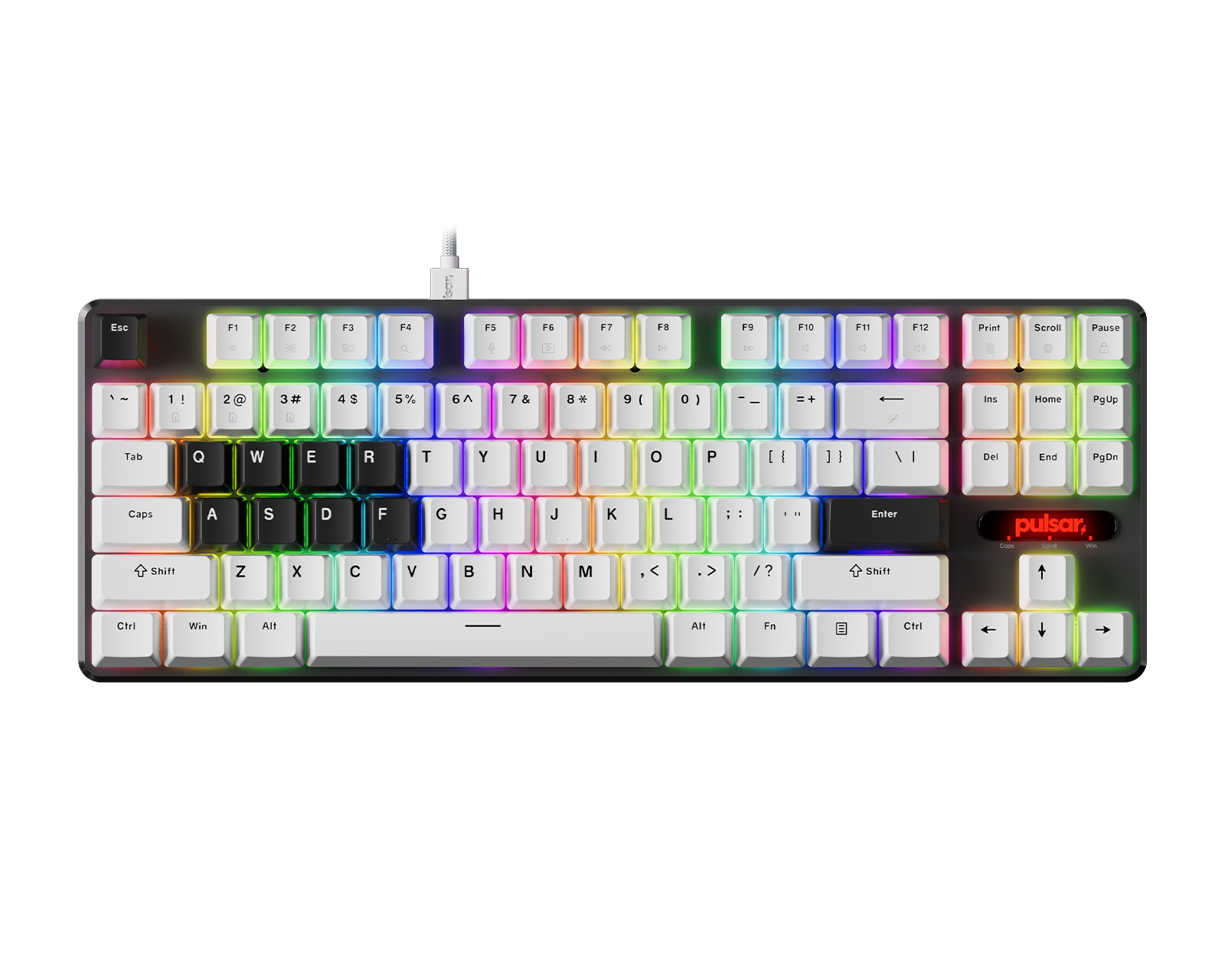 Pulsar PCMK 2 HE TKL Mechanical Keyboard ANSI - White - MaxGaming.com