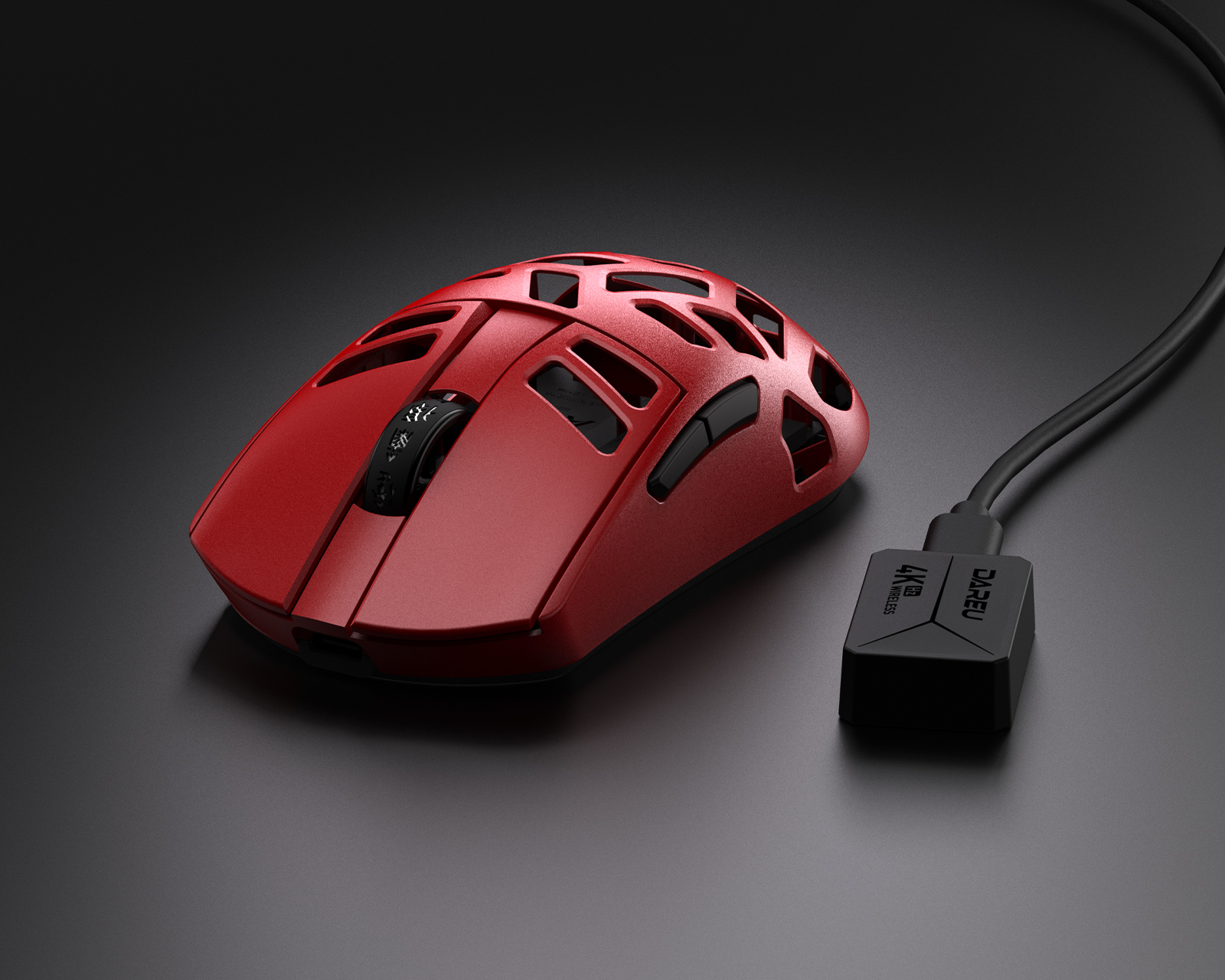 Dareu A950 Pro 4K Magnesium Wireless Gaming Mouse - Red