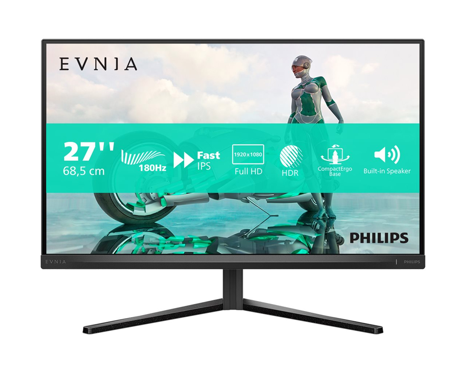 【ポイント10倍】 3000 Evnia Philips 27” IPS FHD 0,5ms 180Hz Monitor Gaming ディスプレイ・モニター本体
