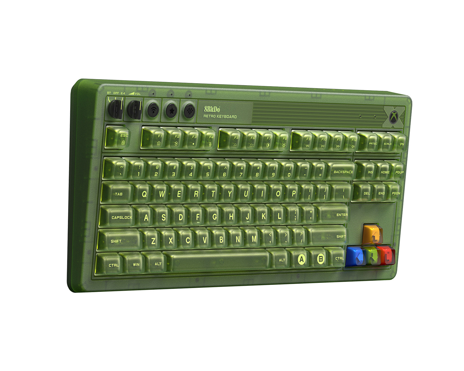 8Bitdo Retro 87 Mechanical Keyboard - ANSI - Xbox Edition