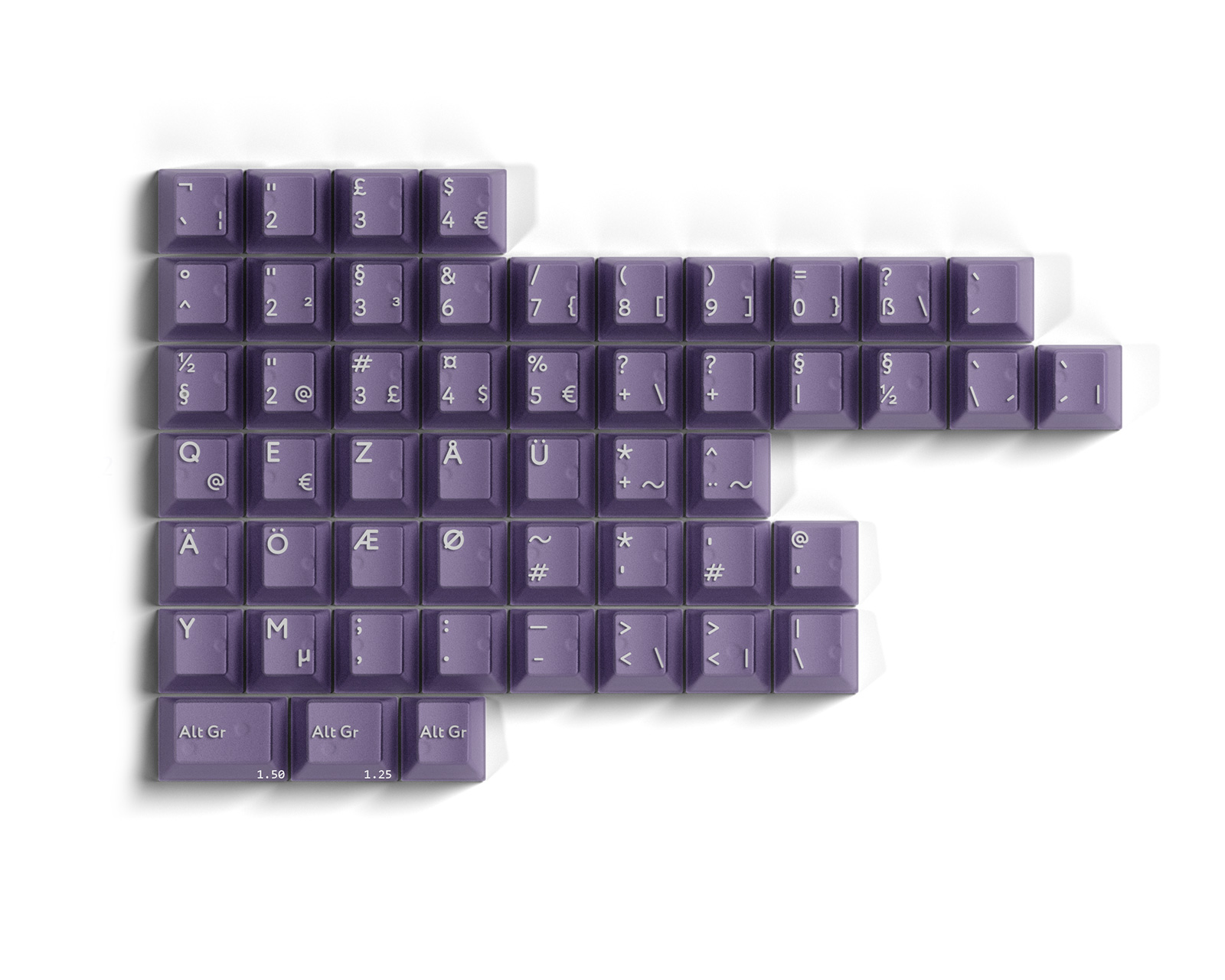 KBDfans PBTfans Atomic Purple - International Kit - MaxGaming.com