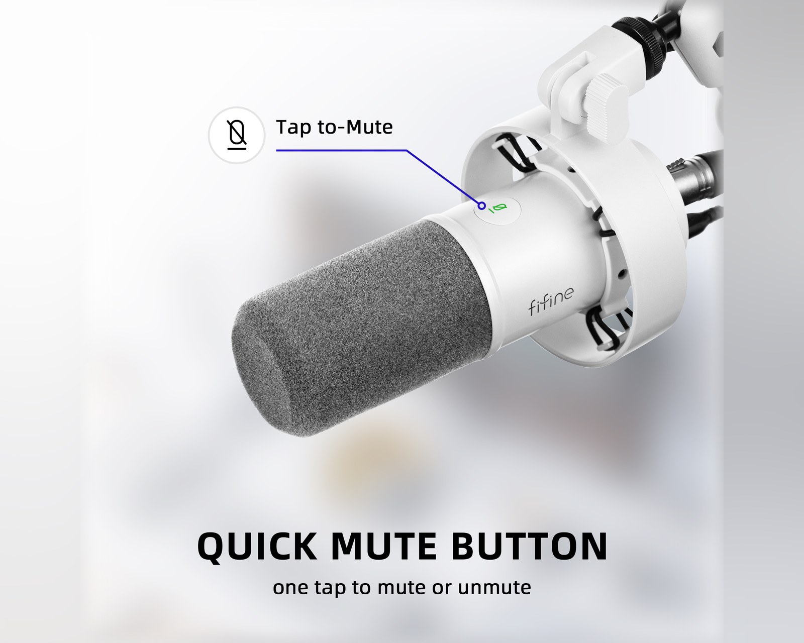 Fifine T688 Microphone Bundle - K688 - White - MaxGaming.com