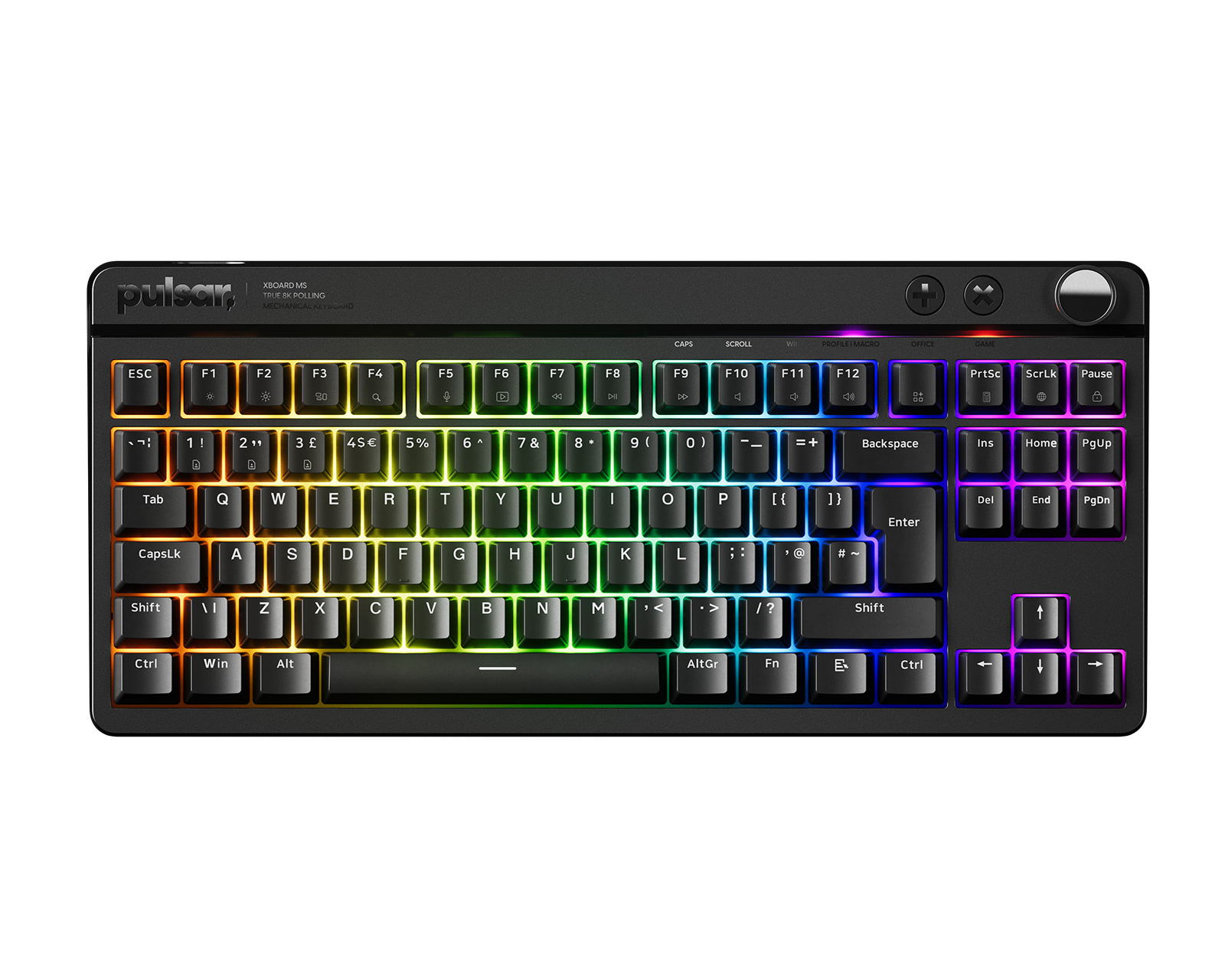 Pulsar Xboard MS TKL Keyboard ISO - Black - MaxGaming.com
