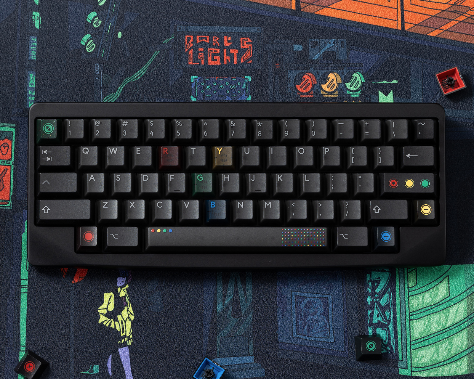 キーボード PBTfans Retro Dark Lights R2 PBTfans Retro Dark Lights R2 ABS Keycaps – Divinikey