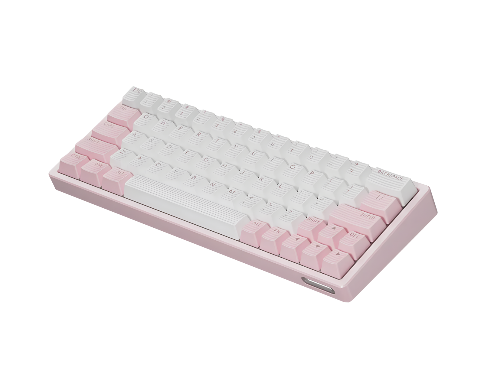 Scyrox Xpunk 63 Magnetic 60% Gaming Keyboard - Pink/White