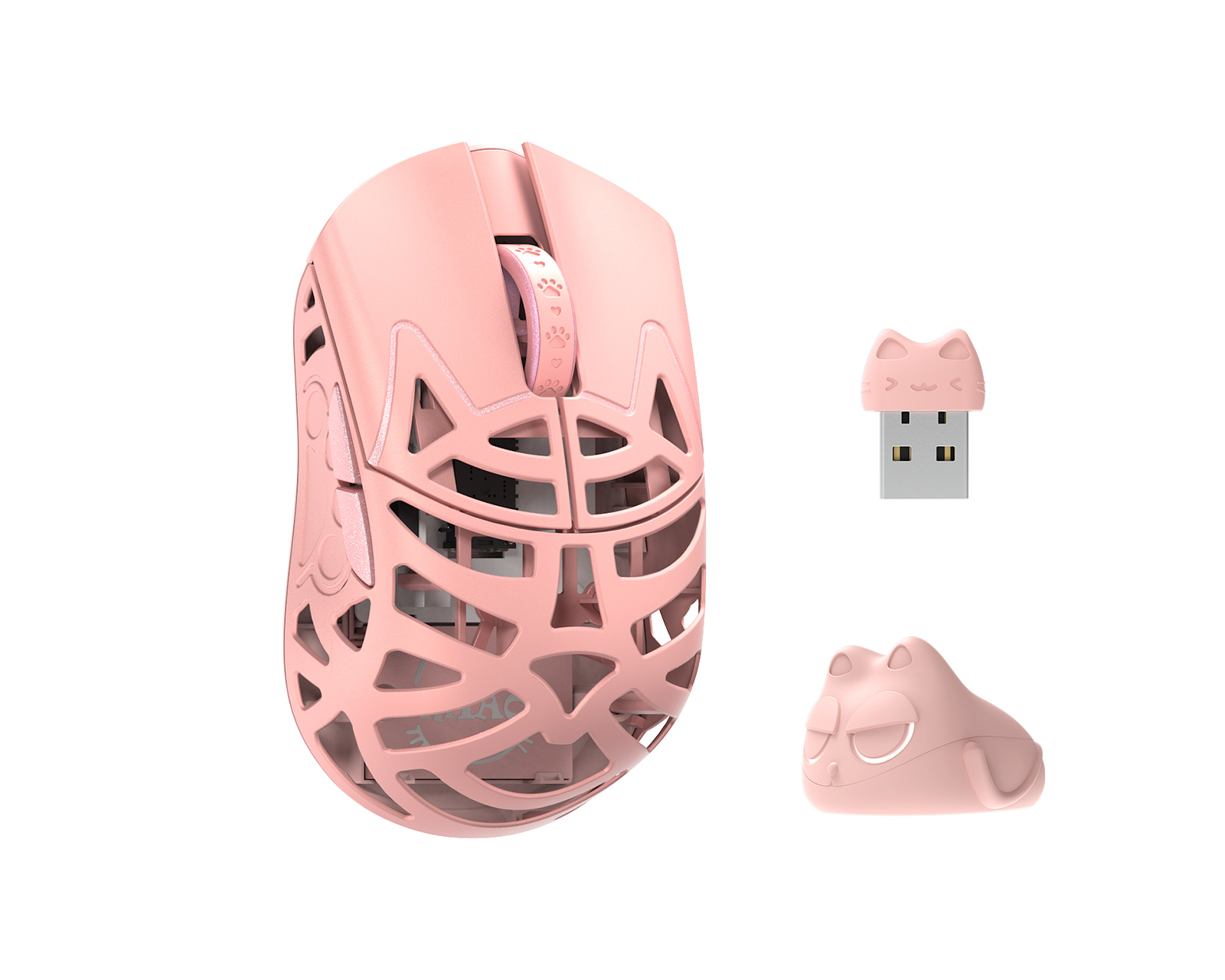 WLMouse Beast Miao - Wireless Gaming Mouse - Pink [Omron