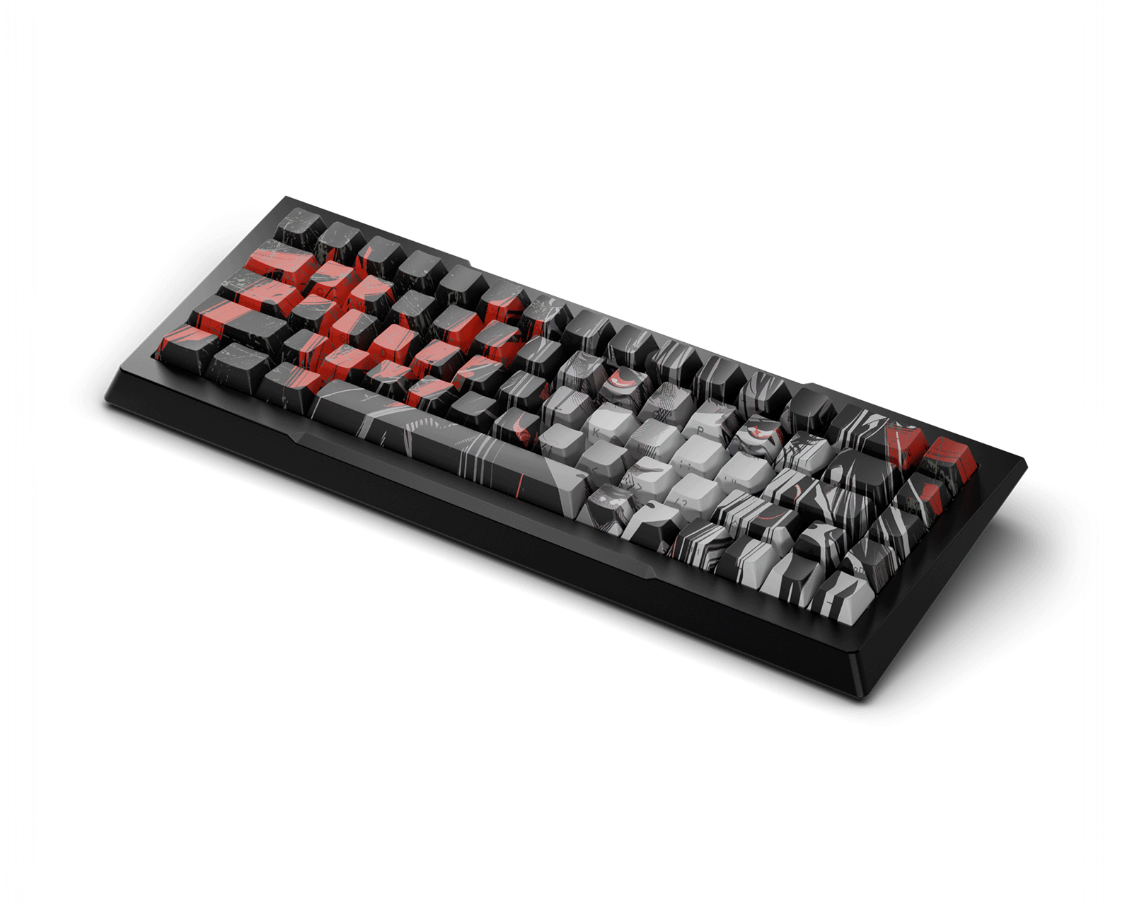 Pwnage Zenblade 65 V2 Keyboard - Black Frame / Red Bottom / Red