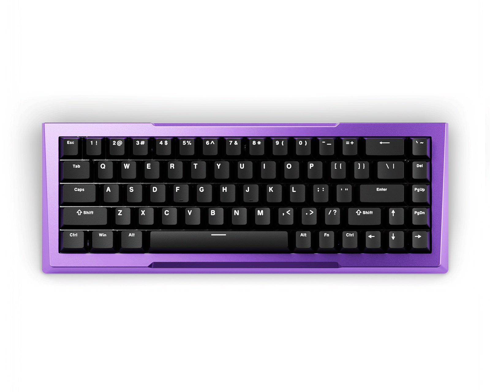 Pwnage Zenblade 65 V2 Keyboard - Purple Frame / Black Bottom