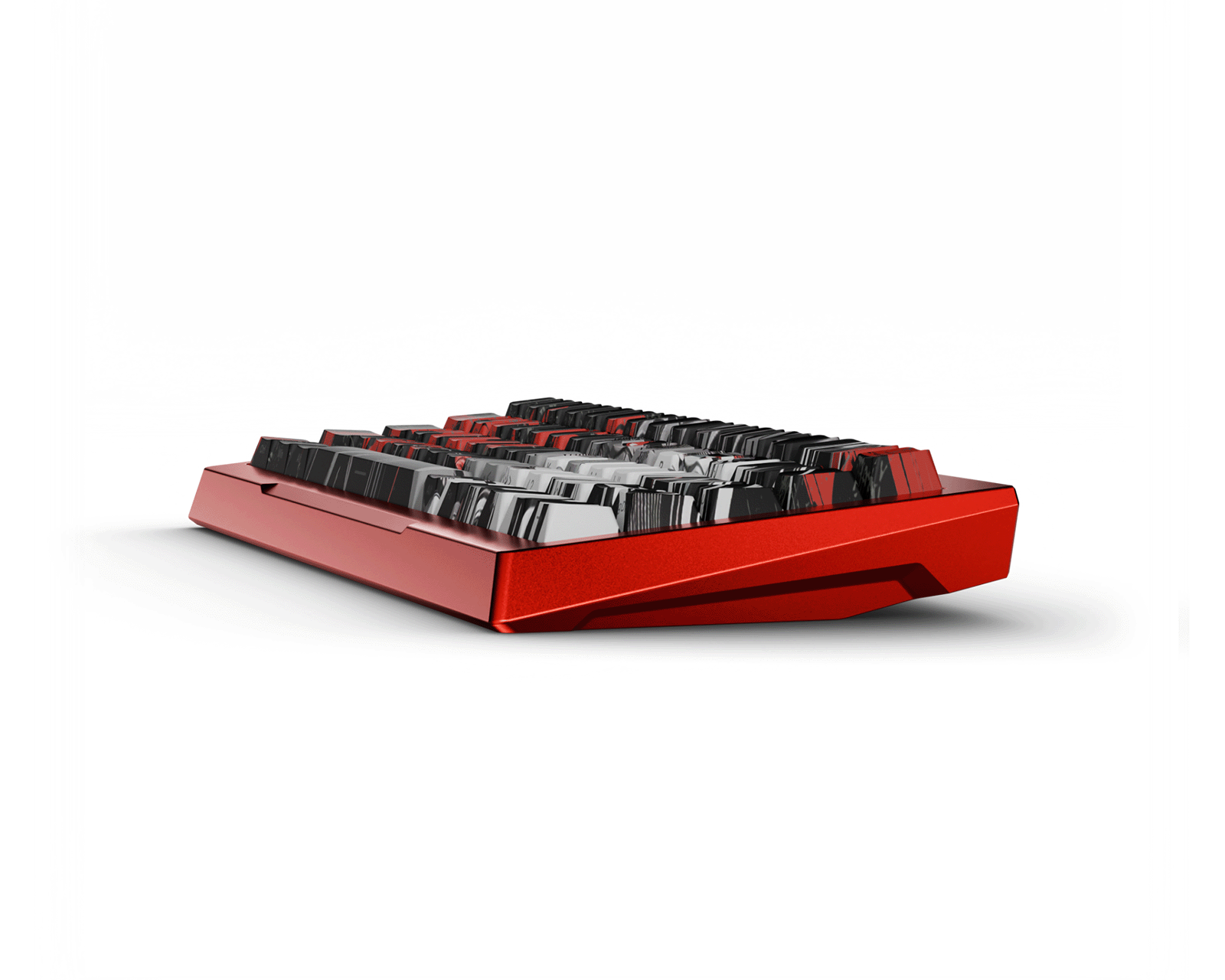 Pwnage Zenblade 65 V2 Keyboard - Red Frame / Dark Gray Bottom