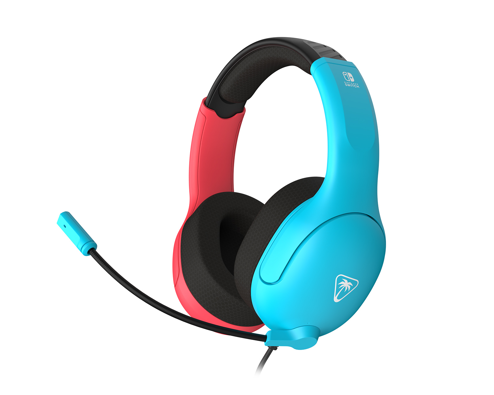 任天堂 - ecoute4  Turtle Beach Airelite Fit Wired Gaming Headset - Neon Blue & Red