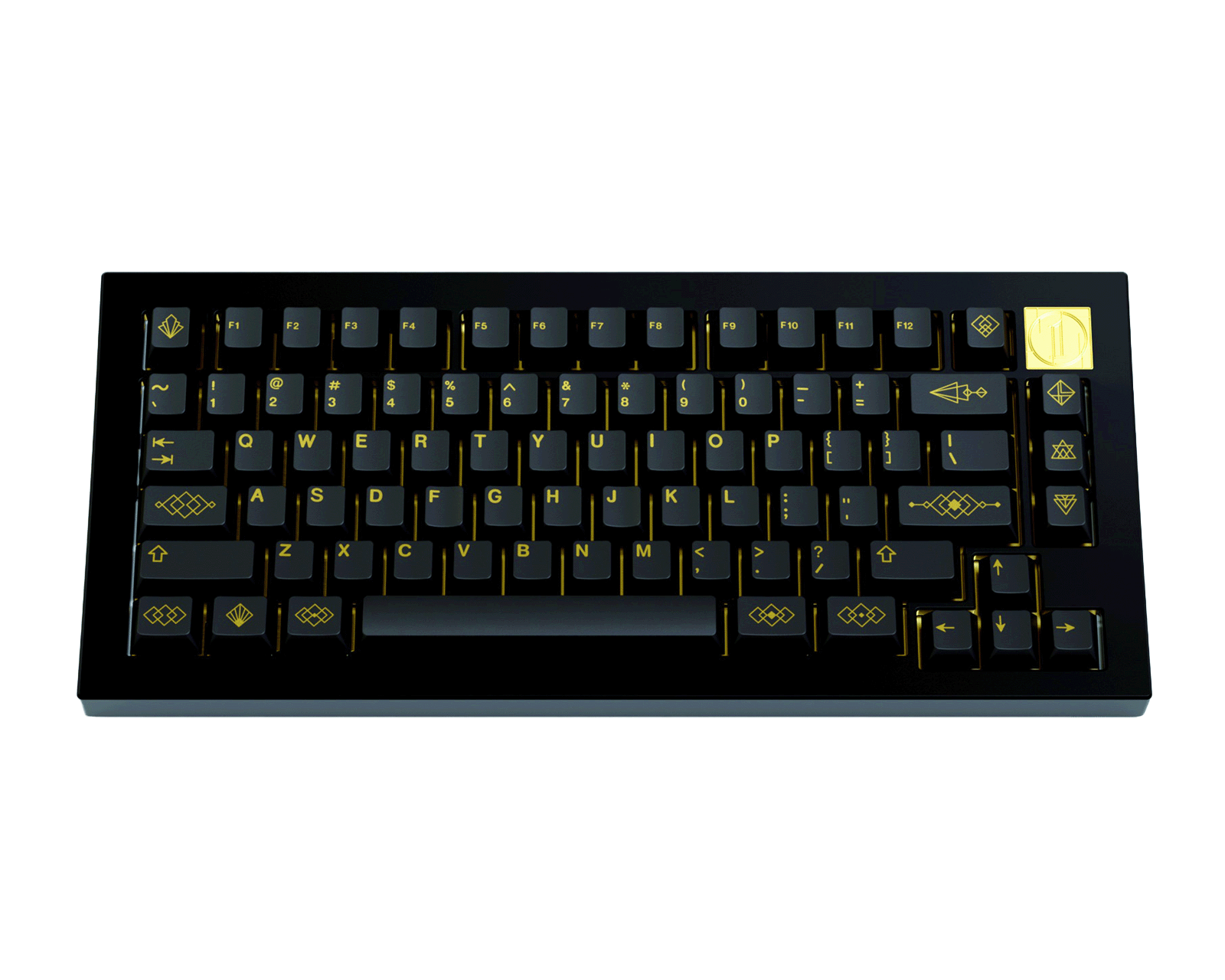 キーボード GMK black and gold base kit + addons GMK Black & Gold CYL Base S - MaxGaming.com