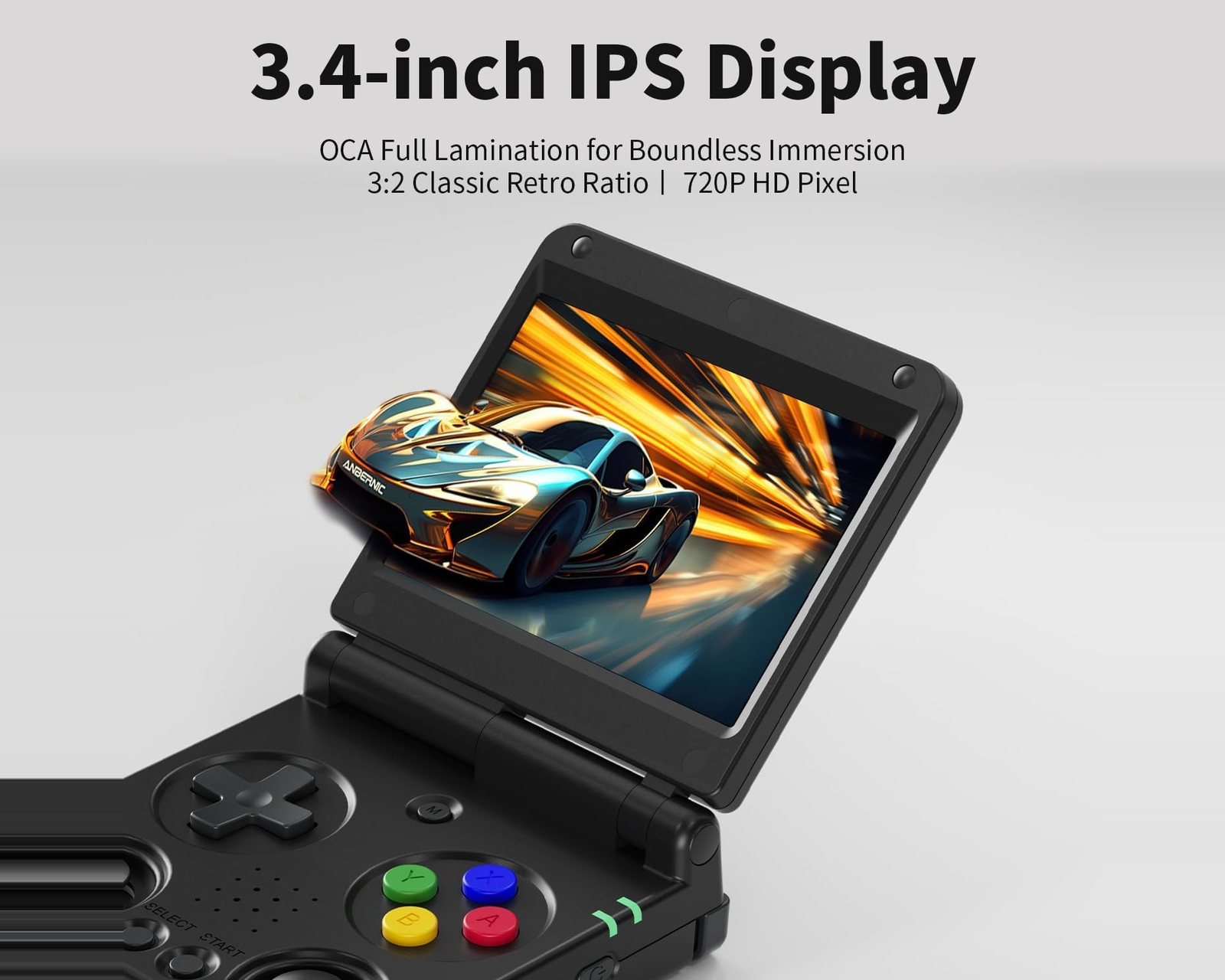 Anbernic RG34XXSP (64gb) - Black - MaxGaming.com