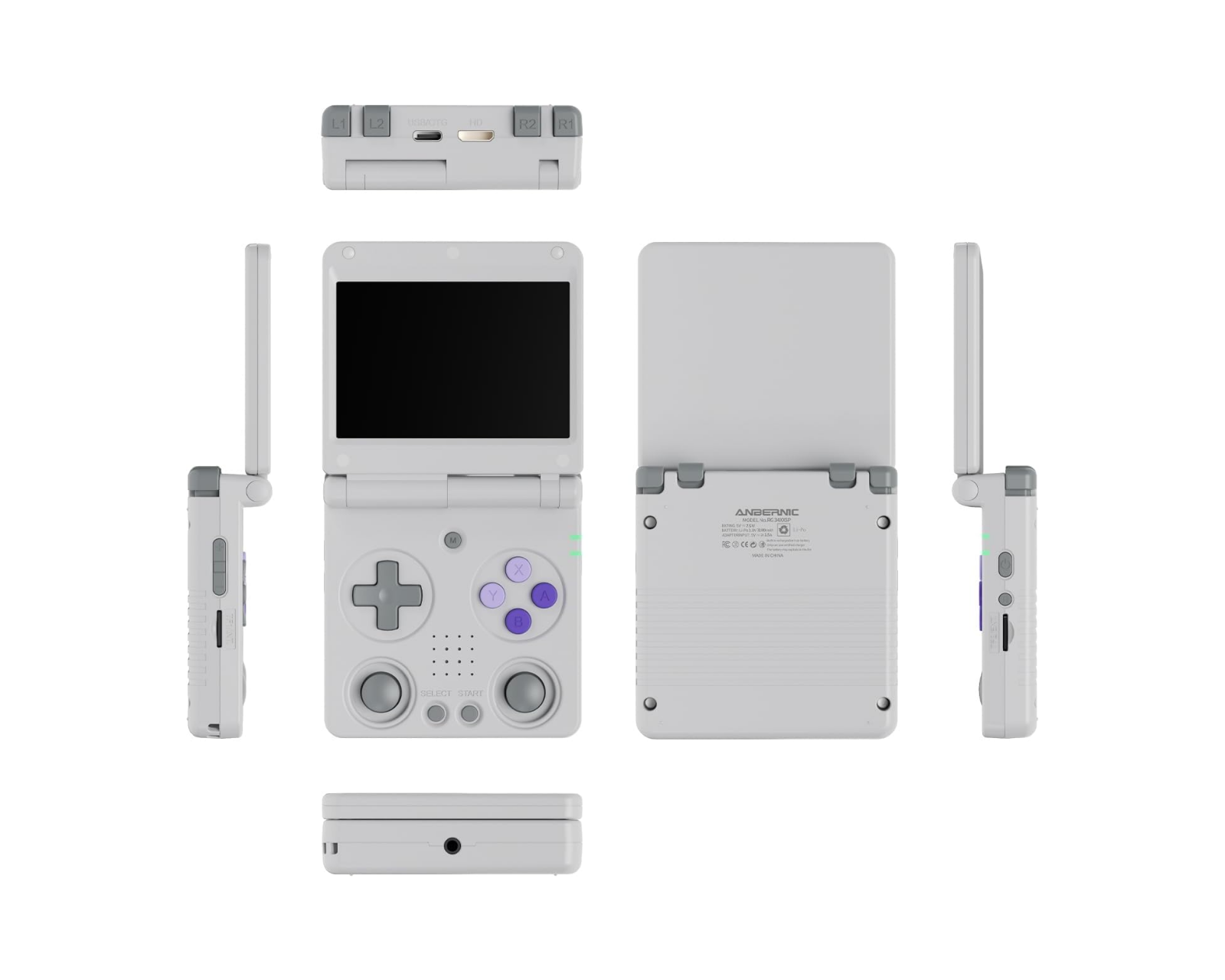 Anbernic RG34XXSP (64gb) - Gray - MaxGaming.com