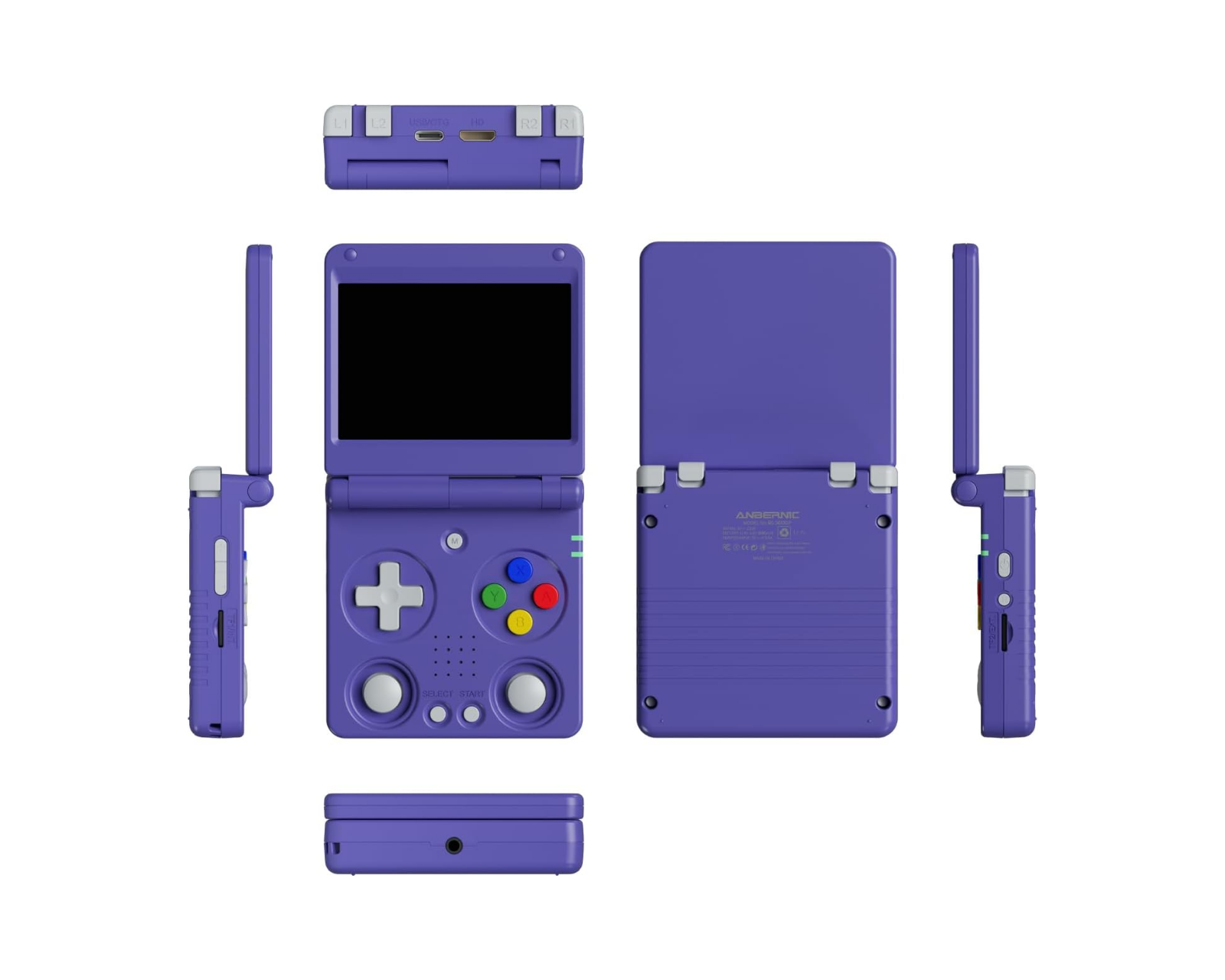 Anbernic RG34XXSP (64gb) - Indigo Blue - MaxGaming.com