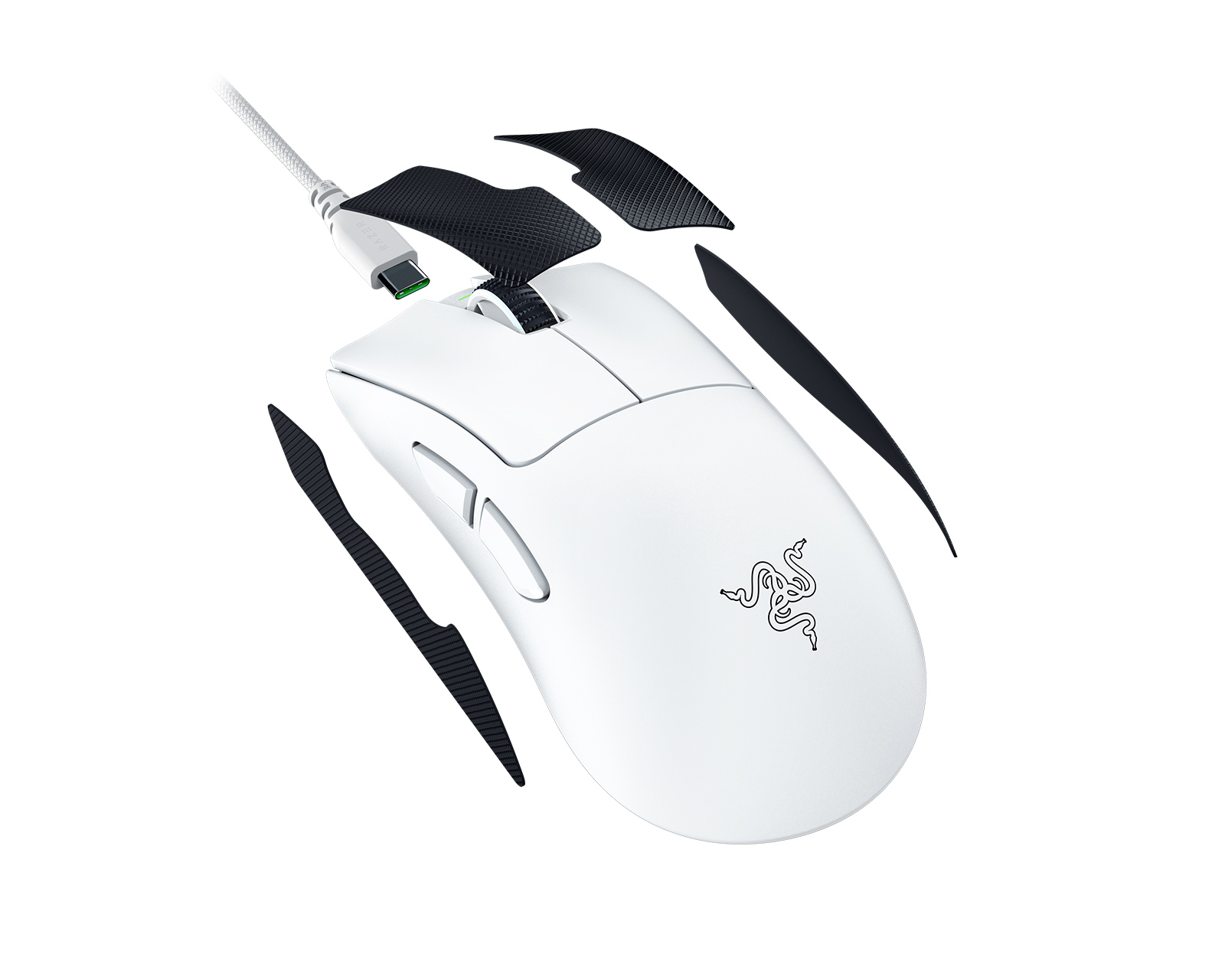 Razer DeathAdder V4 Pro Wireless Gaming Mouse - White
