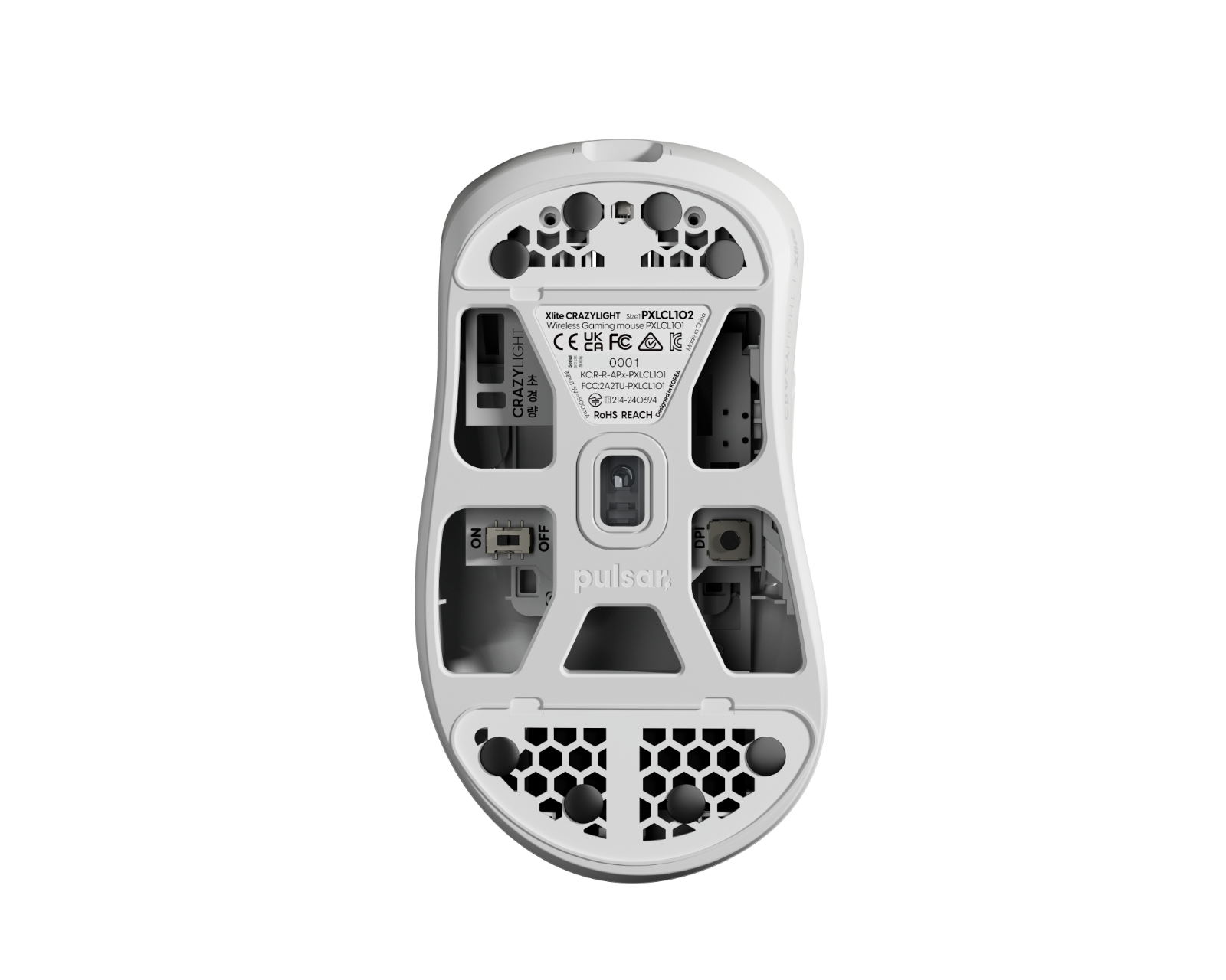 Pulsar Xlite CrazyLight Wireless Gaming Mouse - Uyuni White