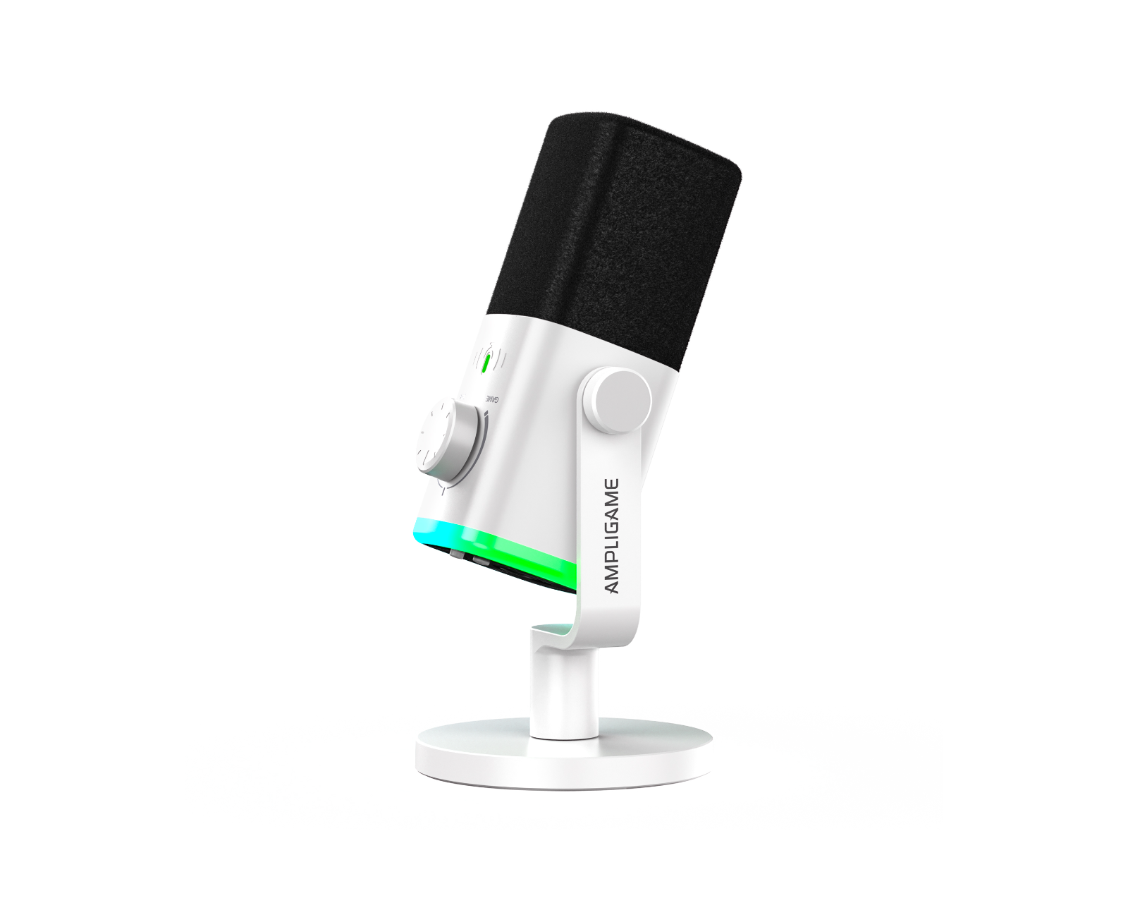 Fifine AmpliGame AM9 USB/XLR Microphone - White - MaxGaming.com