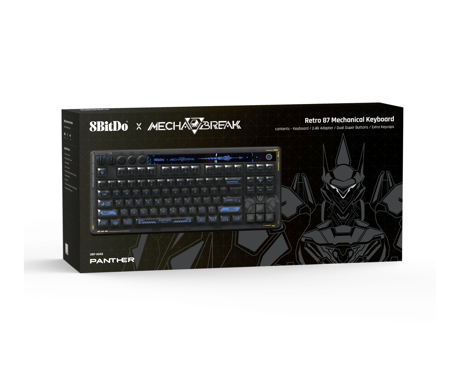 8Bitdo メカニカルキーボード ※スイッチ交換済み 8Bitdo Retro 87 Mechanical Keyboard - ANSI - Mecha Break Edition