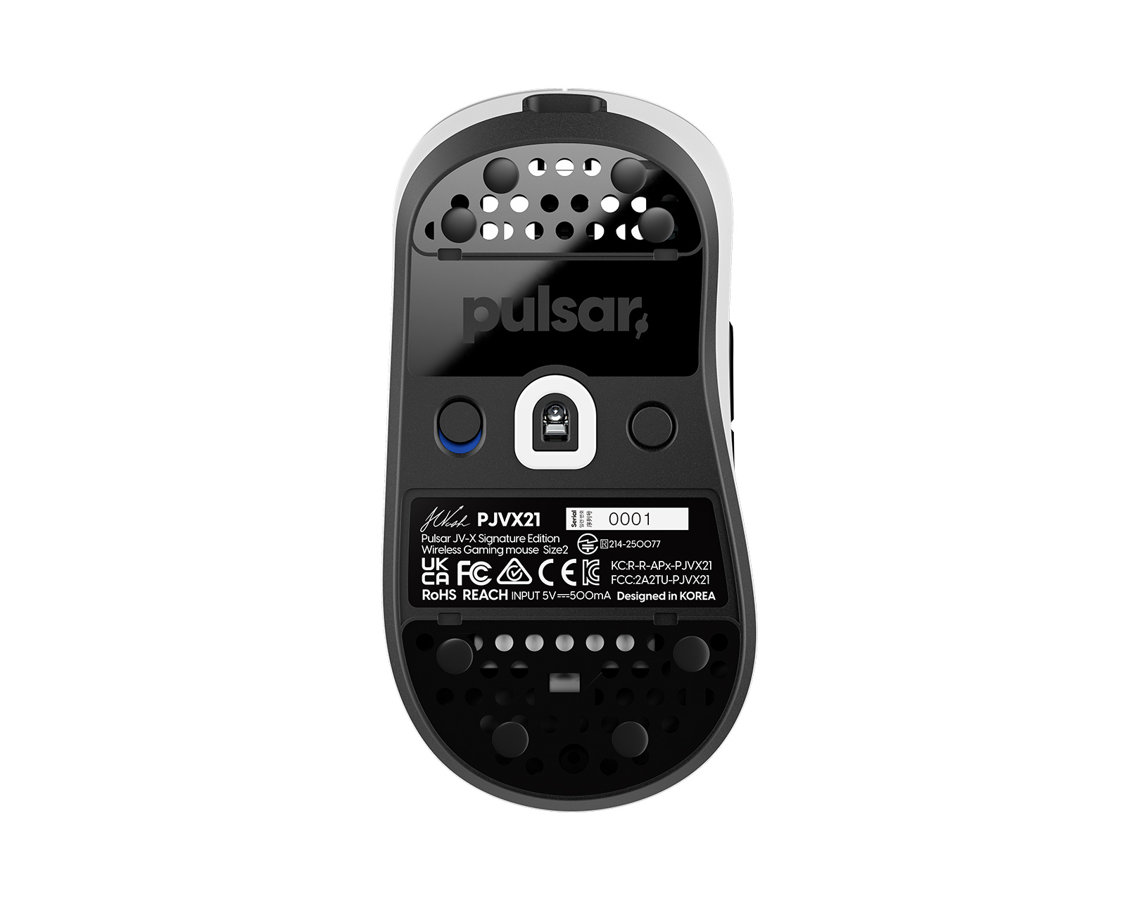 Pulsar Pro Series JV-X Mini Gaming Mouse - White - MaxGaming.com