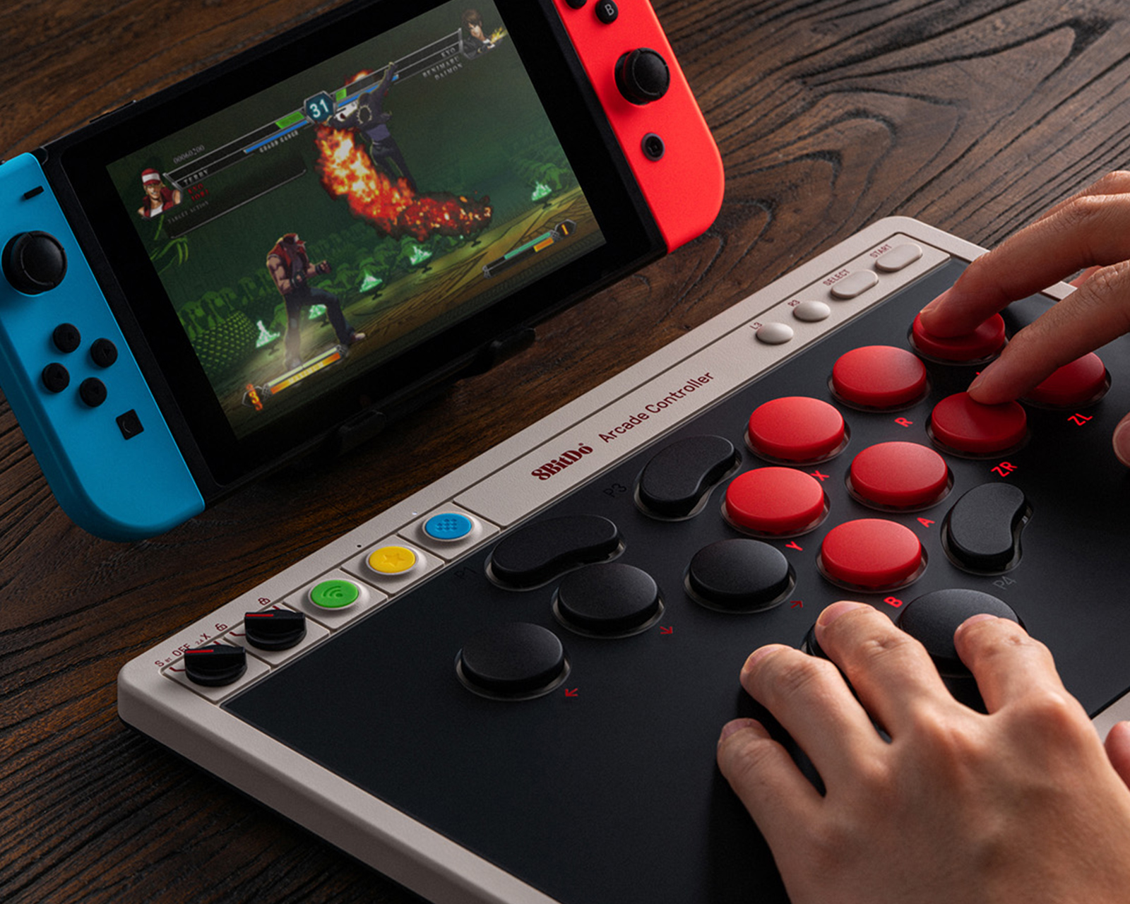 8Bitdo Arcade Controller Nintendo Switch & PC - MaxGaming.com