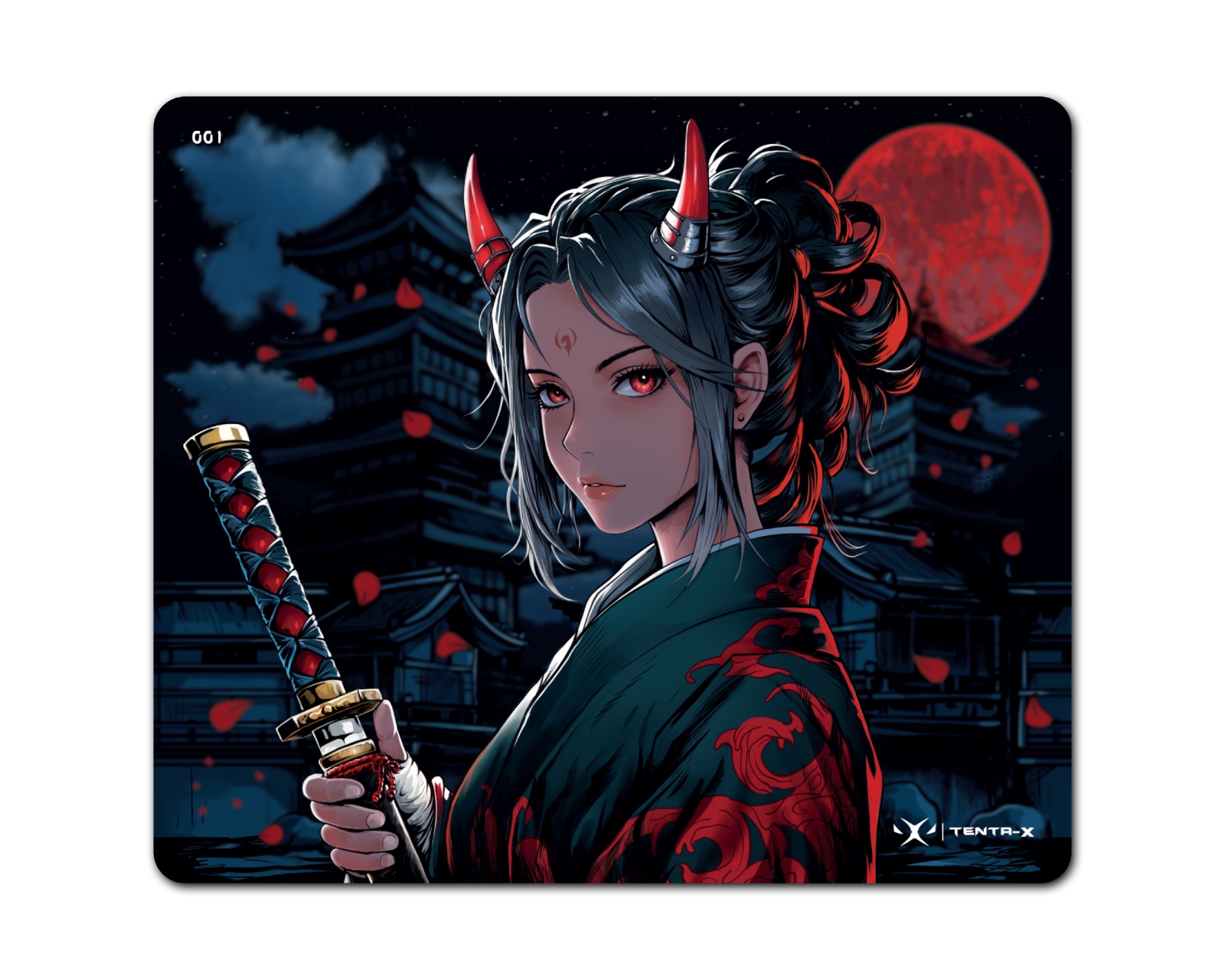 Tenta-X Oni's Oath Glass Mousepad - Limited Edition - MaxGaming.com