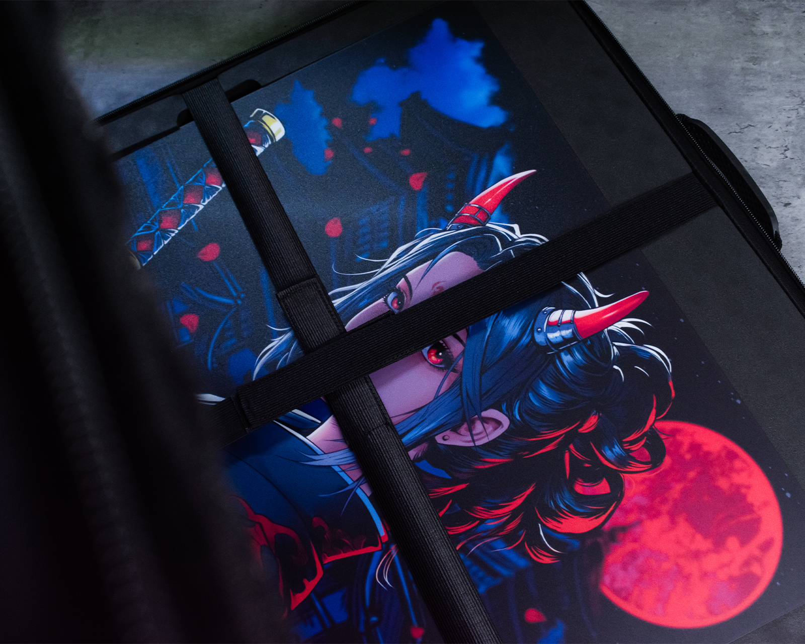 【002番】 Tenta-X Oni's Oath 鬼の誓いガラスマウスパッド Tenta-X Oni's Oath Glass Mousepad - Limited Edition - MaxGaming.com