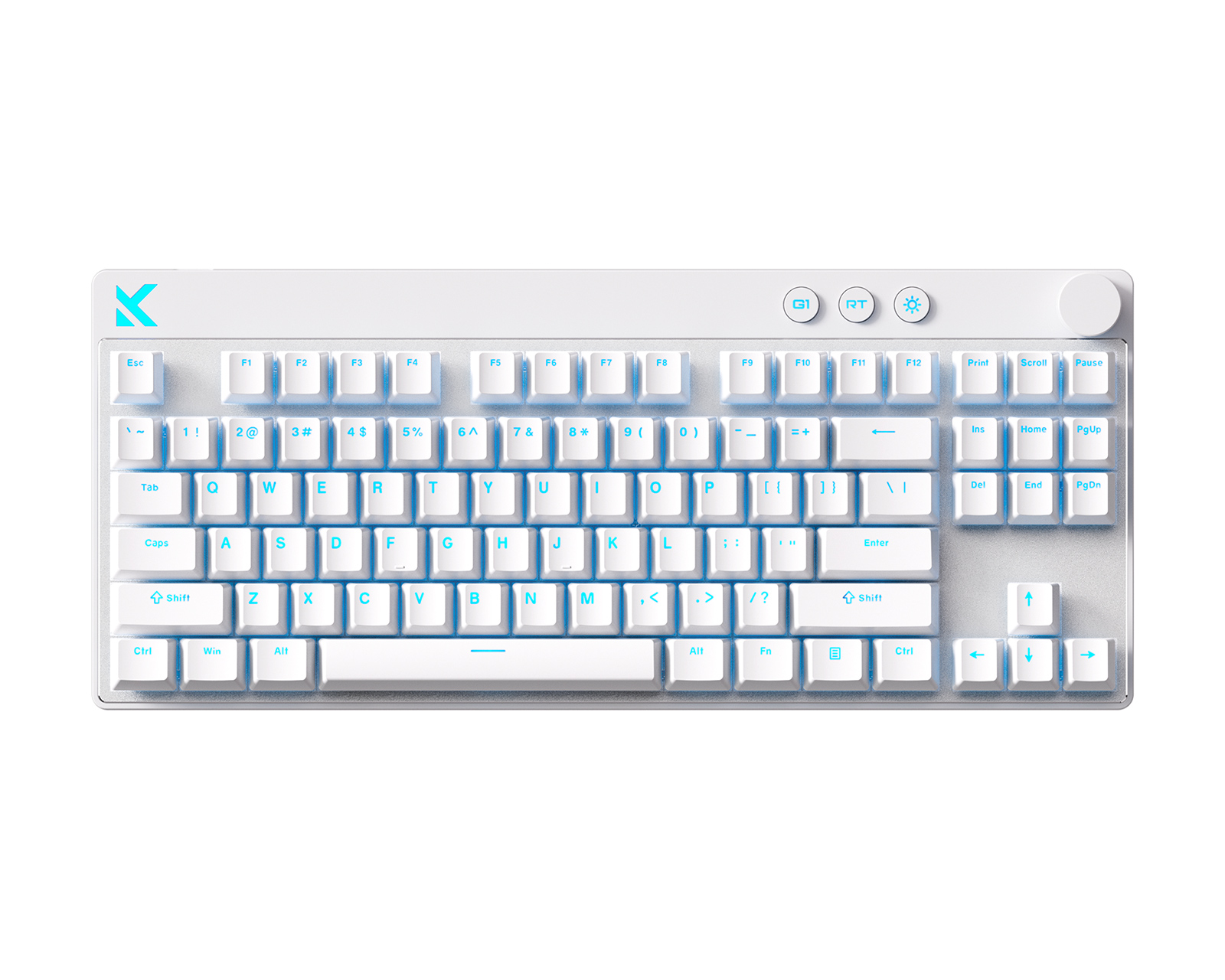 MCHOSE Mix 87 Hall Effect Magnetic Gaming Keyboard ANSI - White