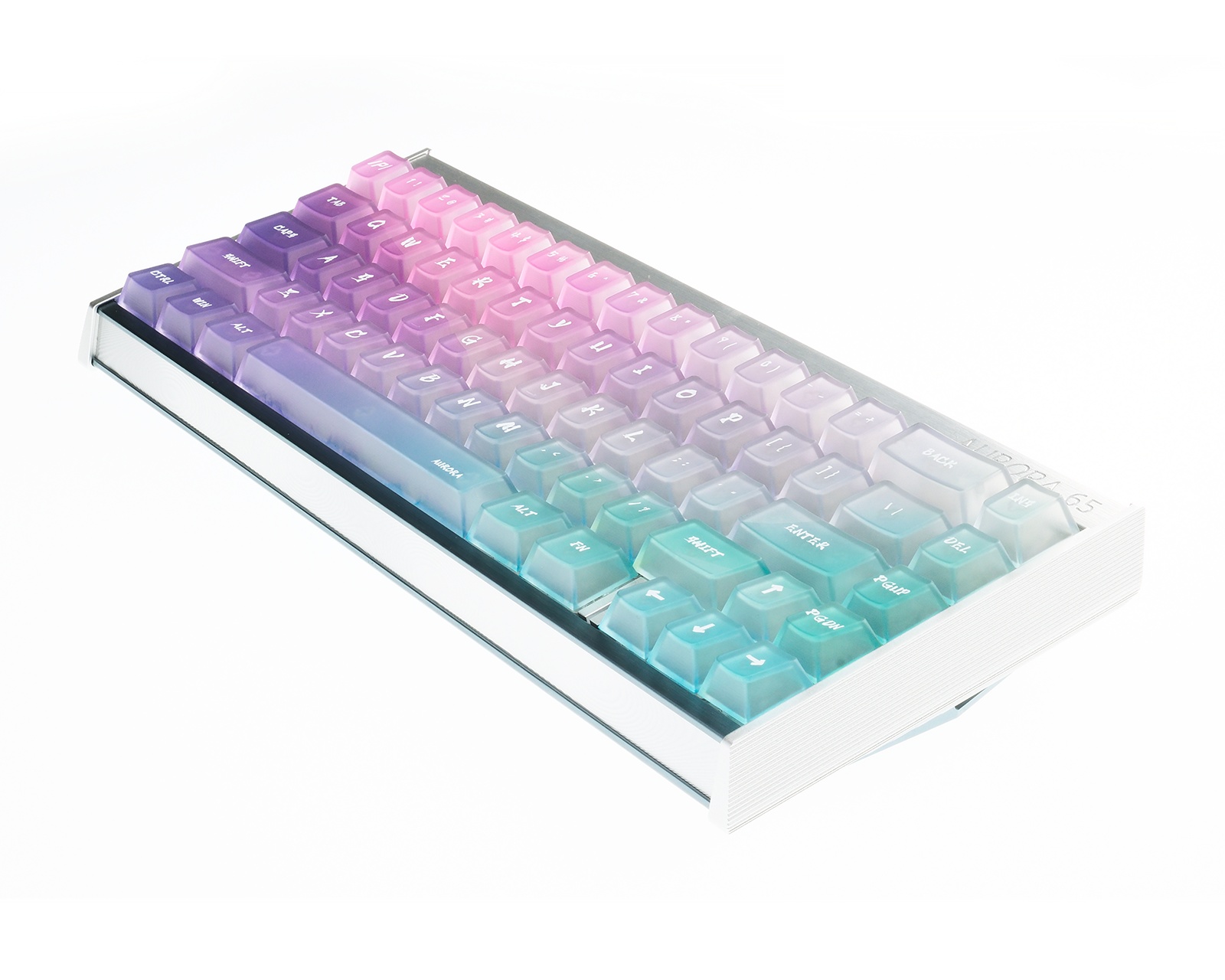 IPI Aurora 65 HE Keyboard - Silver/Blue - MaxGaming.com