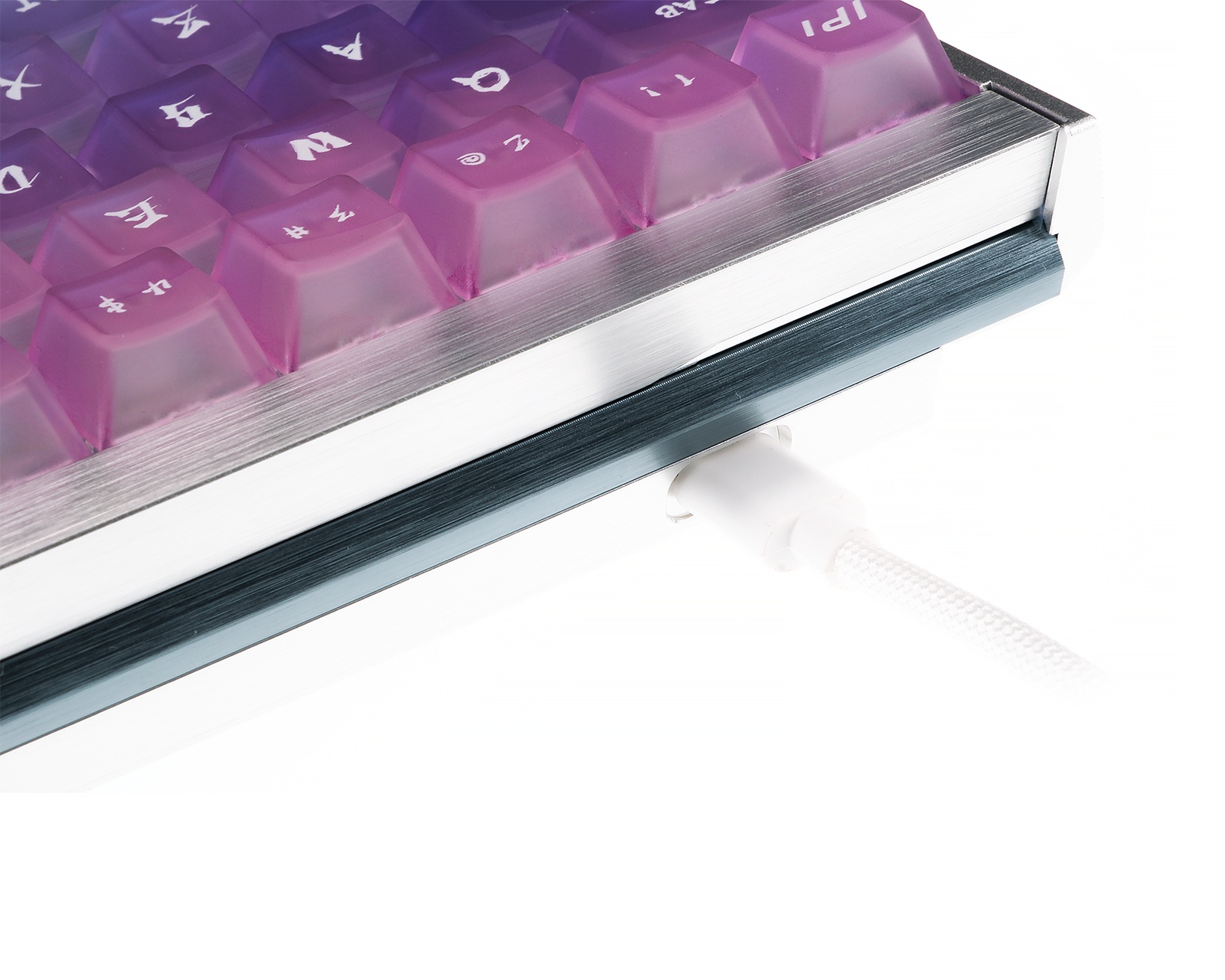 IPI Aurora 65 HE Keyboard - Silver/Blue - MaxGaming.com