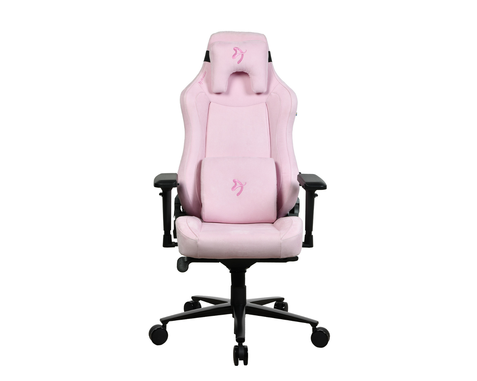 Arozzi Vernazza Supersoft Fabric Gaming Chair - Pink - MaxGaming.com