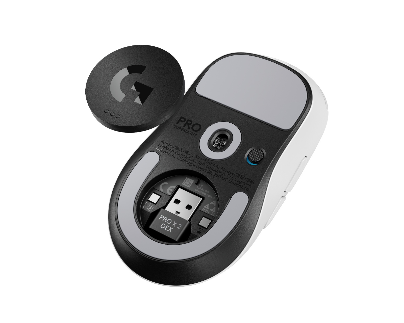 Logitech Pro X Superlight 2 DEX Wireless Gaming Mouse - White