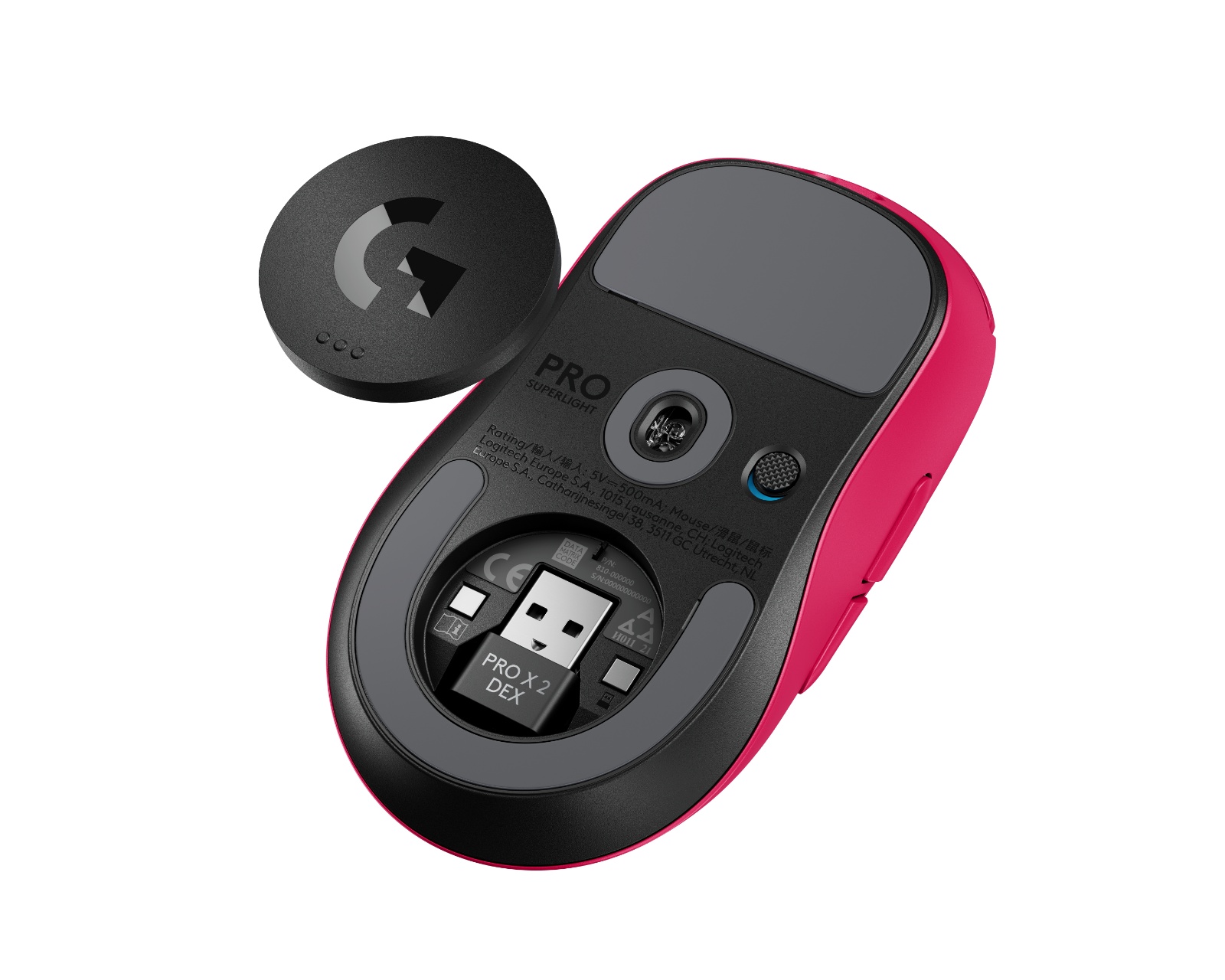 Logitech Pro X Superlight 2 DEX Wireless Gaming Mouse - Magenta