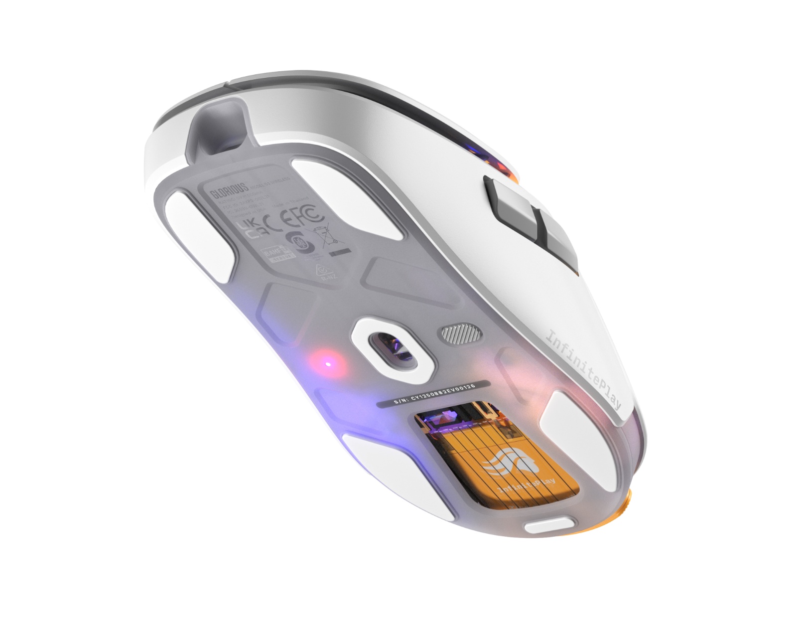 Glorious Model O 3 Wireless Mouse White - MaxGaming.com