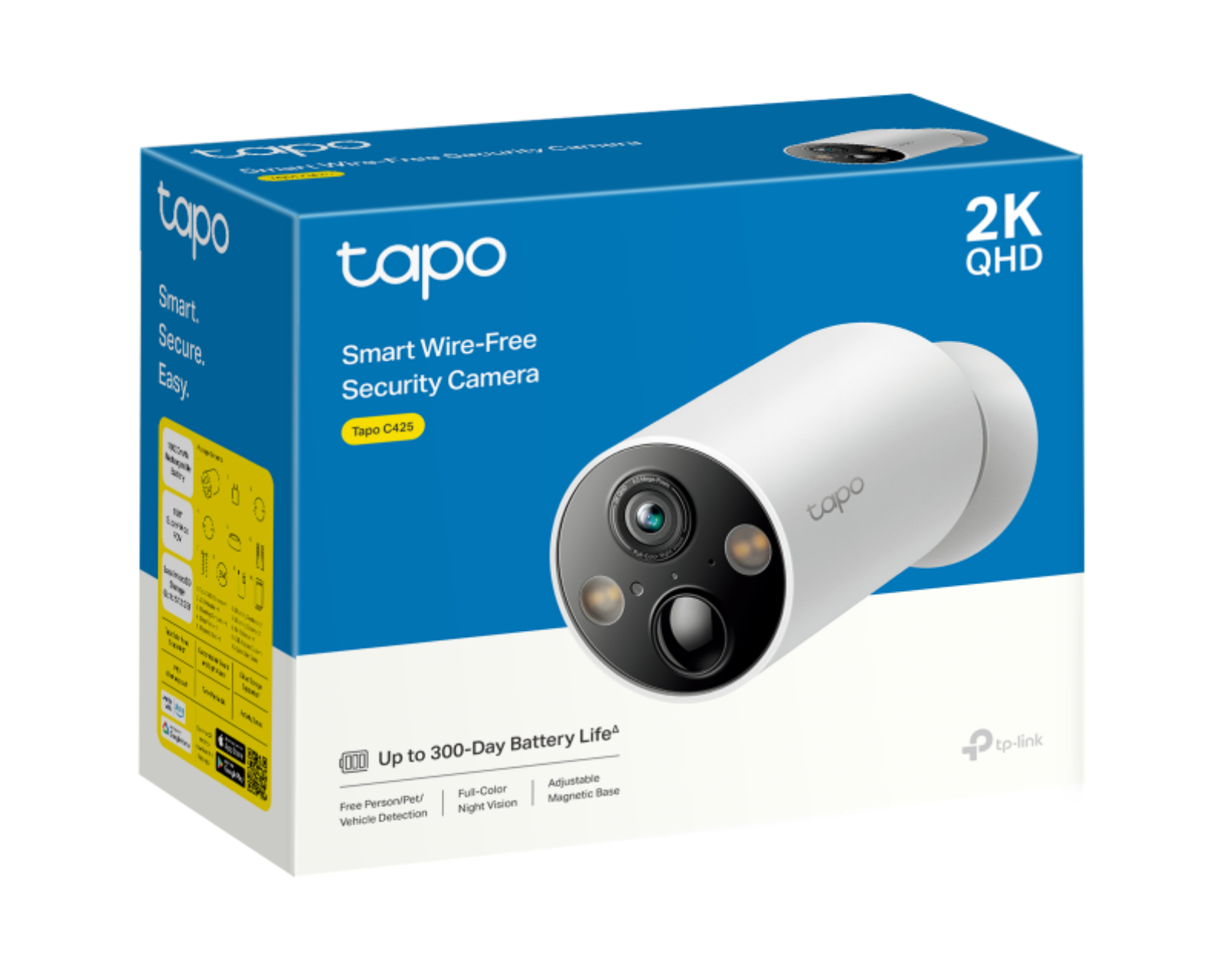 Tapo C425 2K QHD 防犯カメラ Amazon.co.jp: TP-Link Tapo 防犯カメラ 屋外 ソーラー 見守り