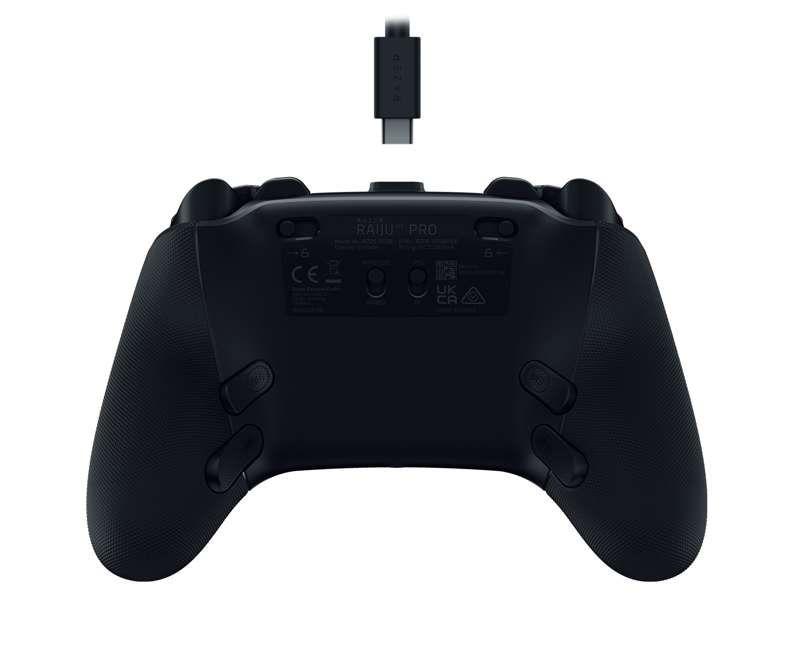 Razer Raiju V3 Pro PS5 & PC Controller - Black - MaxGaming.com