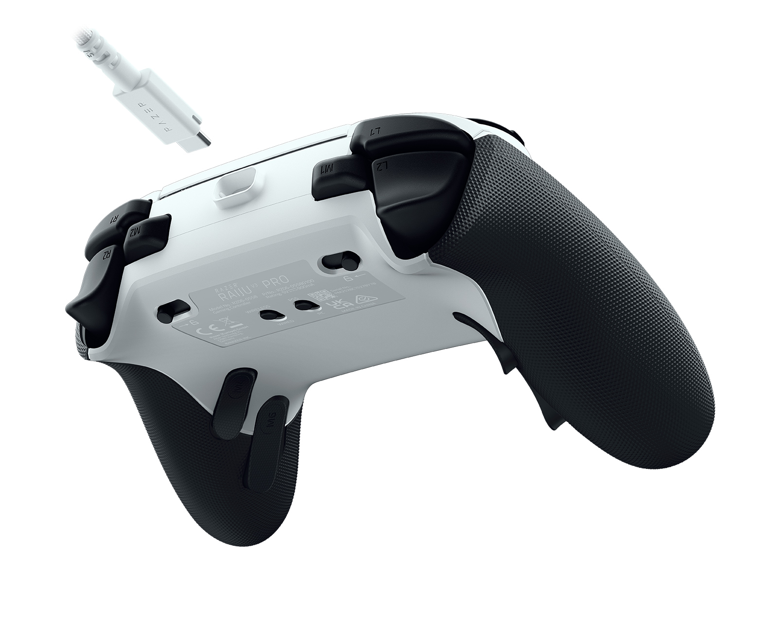 Razer Raiju V3 Pro PS5 & PC Controller - White - MaxGaming.com