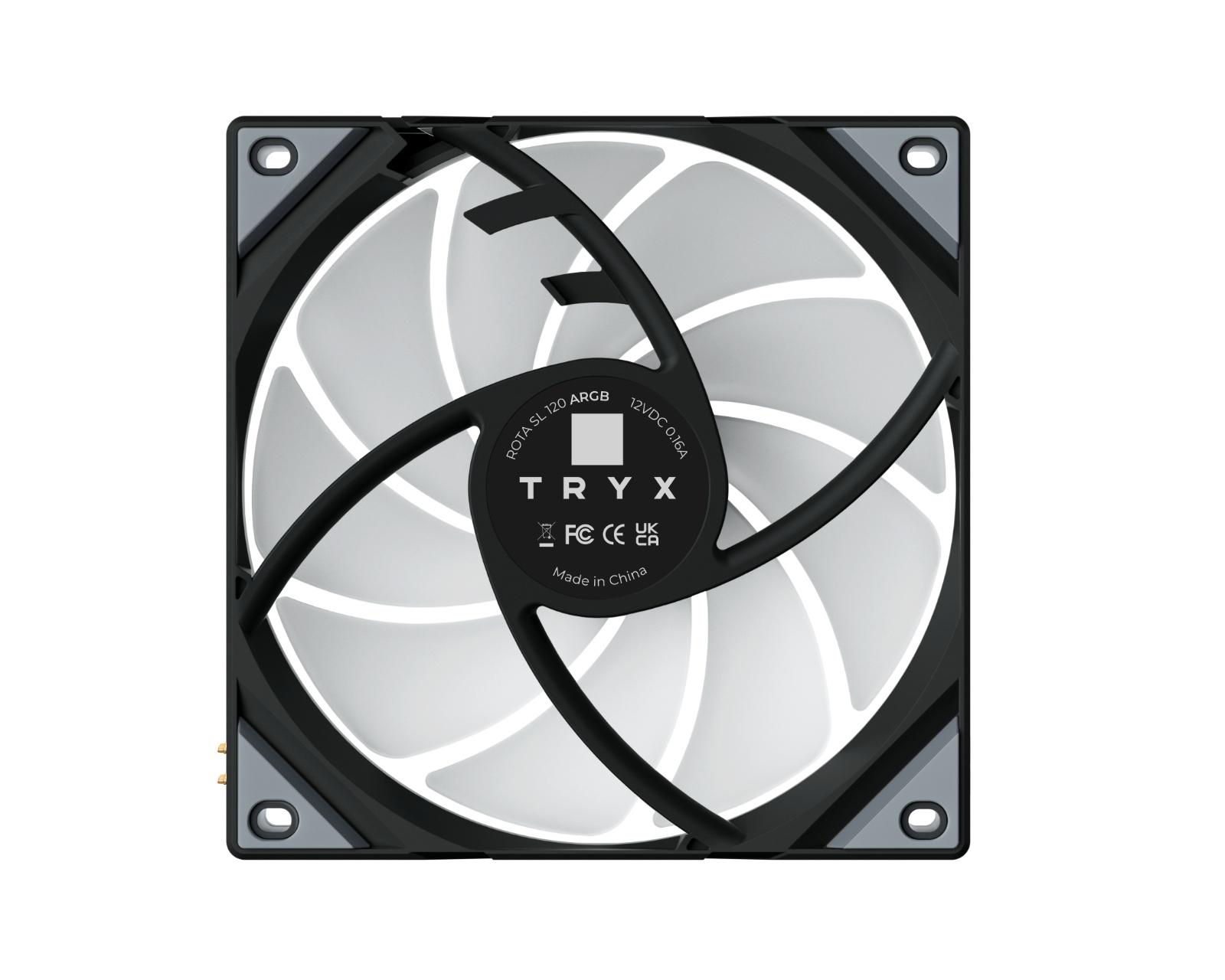 TRYX ROTA SL ARGB 120mm Fan (3-pack) - Black - MaxGaming.com