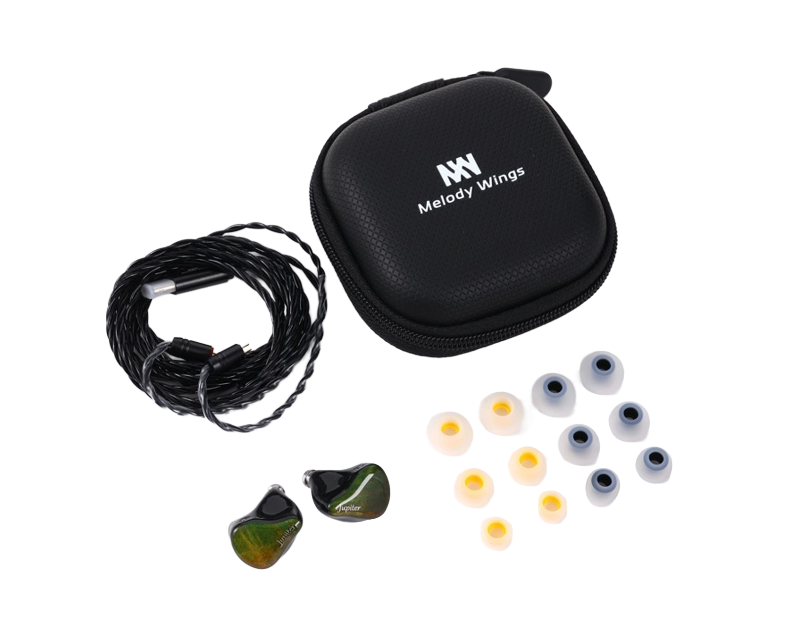 Melody Wings Jupiter 1DD IEM - Black - MaxGaming.com