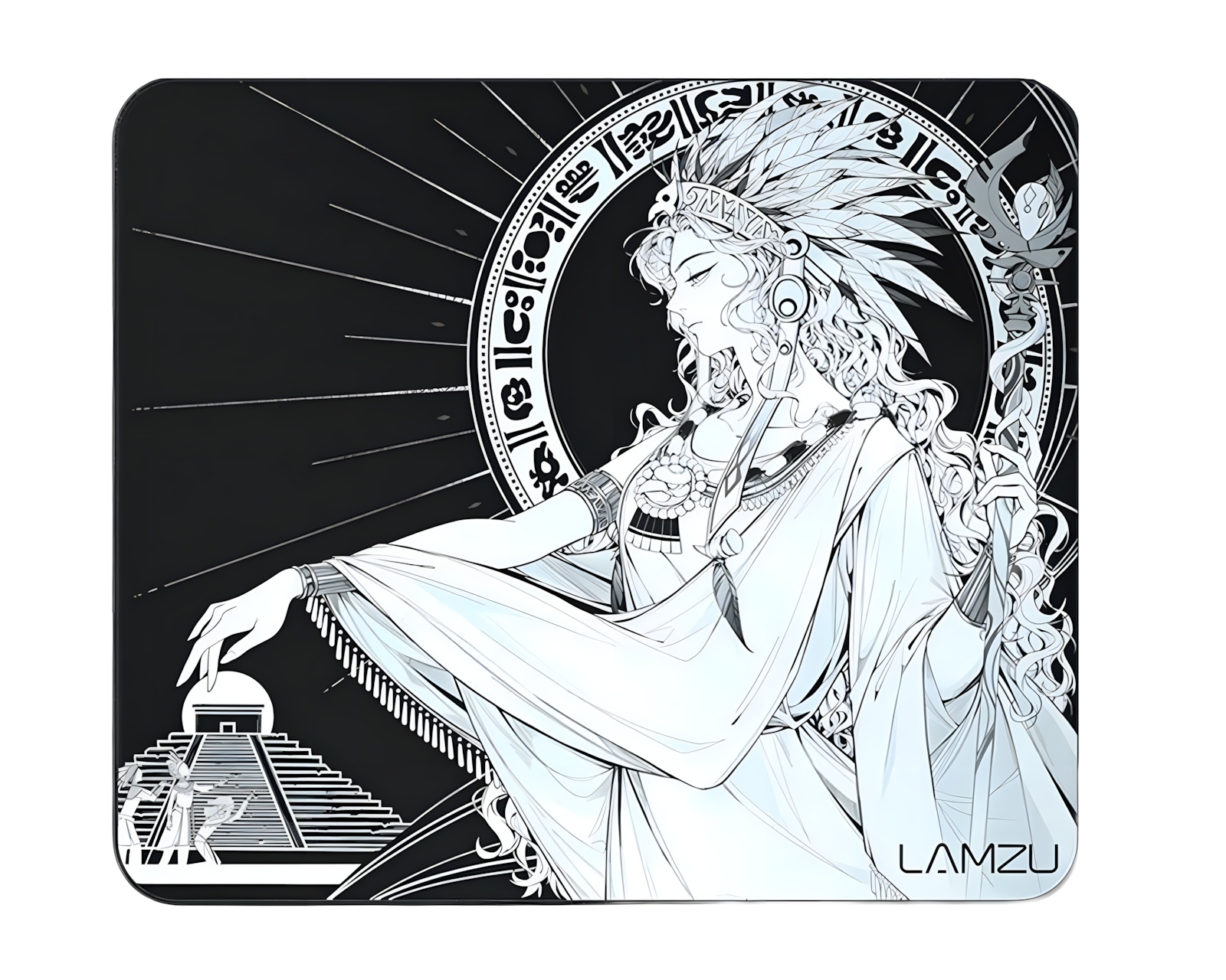 Lamzu Maya Gaming Mousepad - Black/White - MaxGaming.com